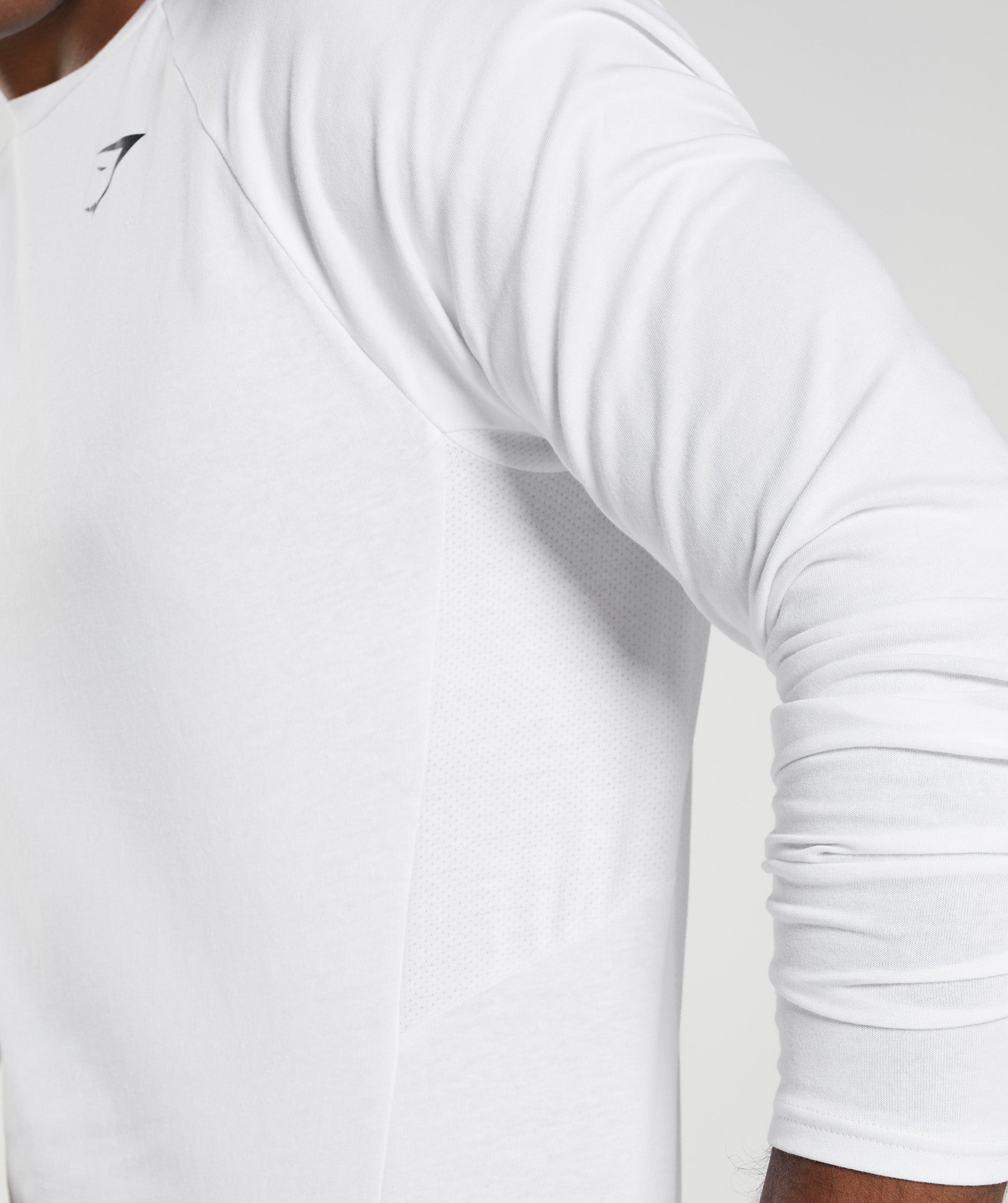 React Long Sleeve Top in White - view 5