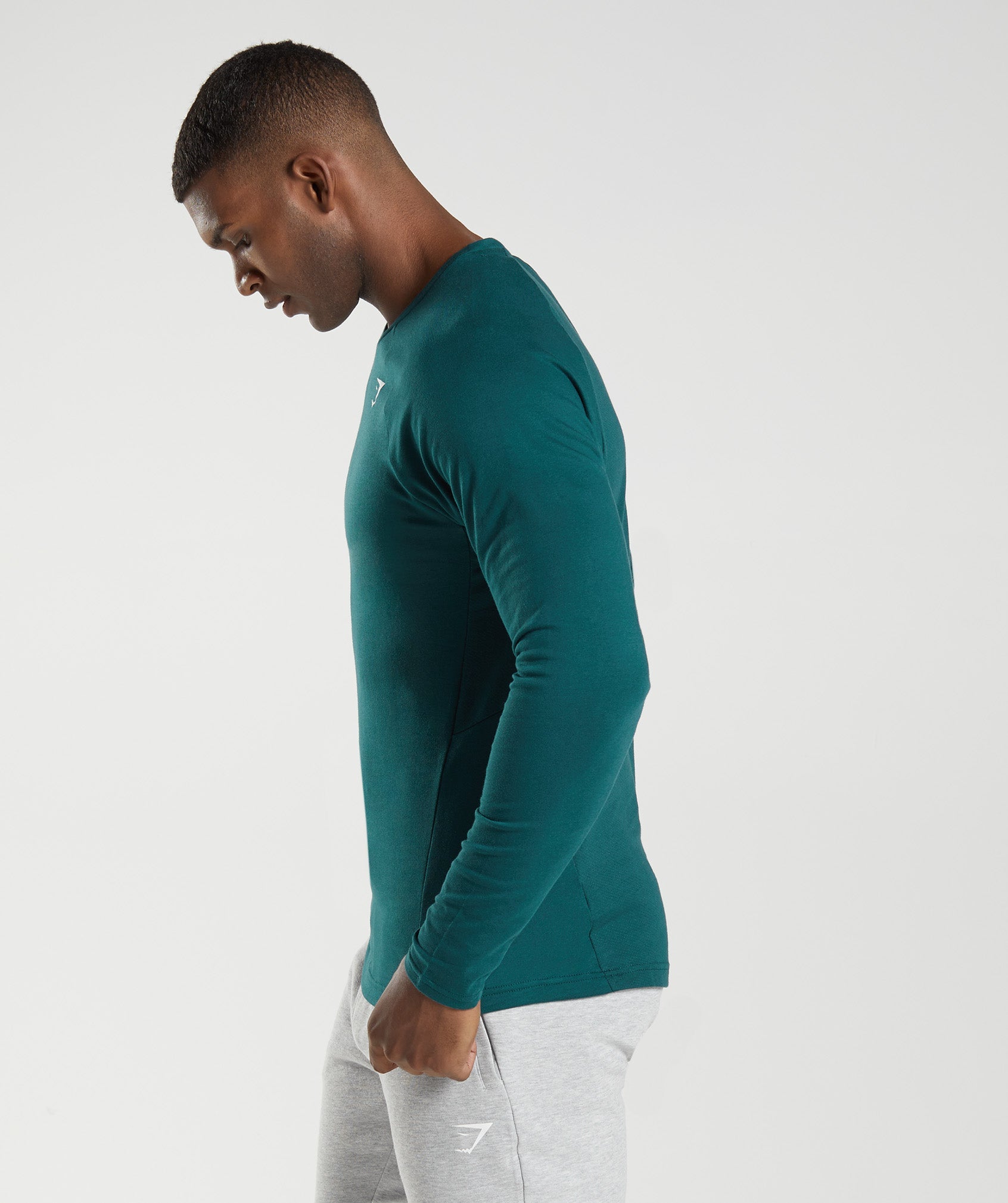 React Long Sleeve Top in Winter Teal