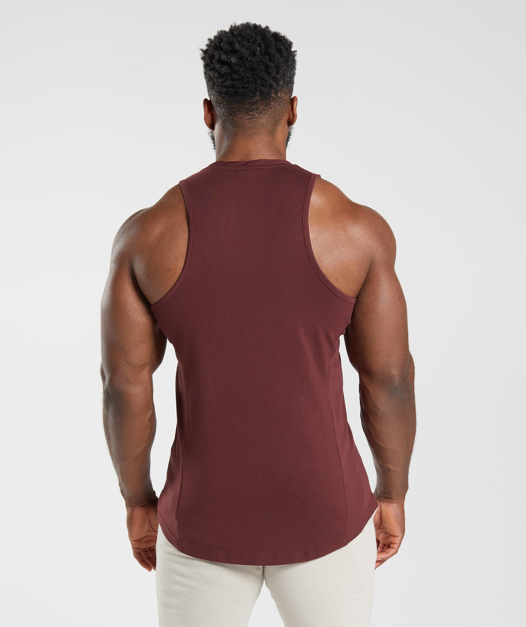 React Tank in Baked Maroon