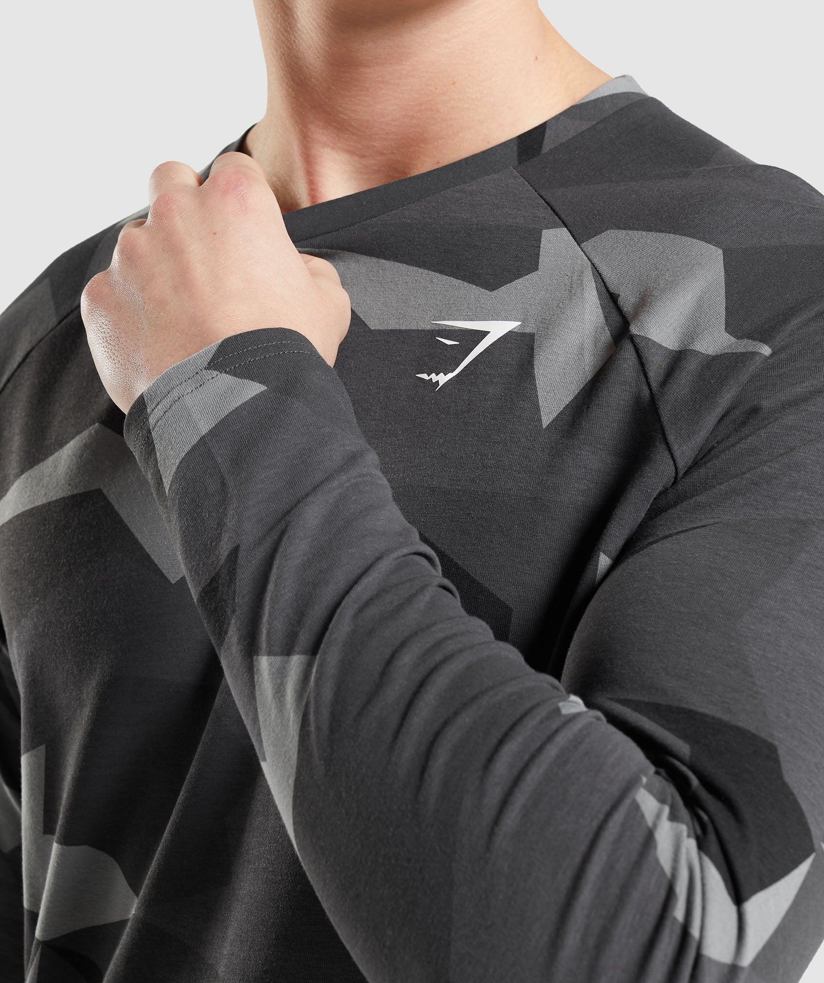 Gymshark Critical Long Sleeve T-Shirt - Black Print