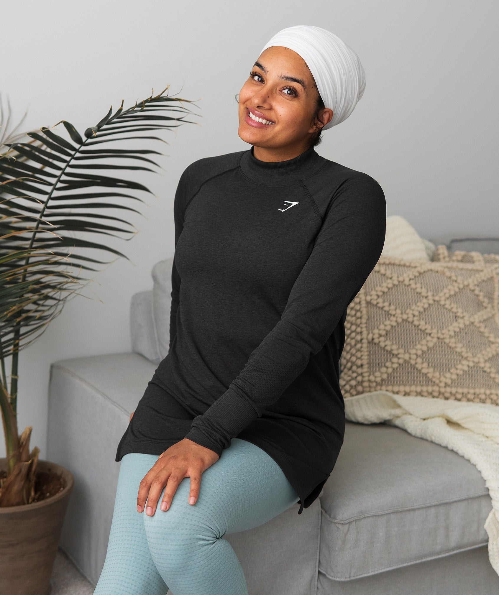 Gymshark Everyday Seamless Long Sleeve Top - Black