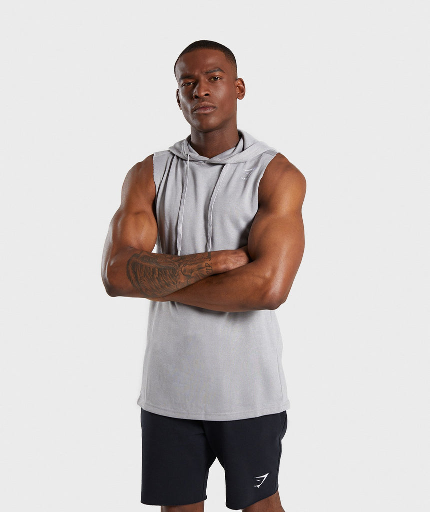 gymshark drop arm sleeveless hoodie