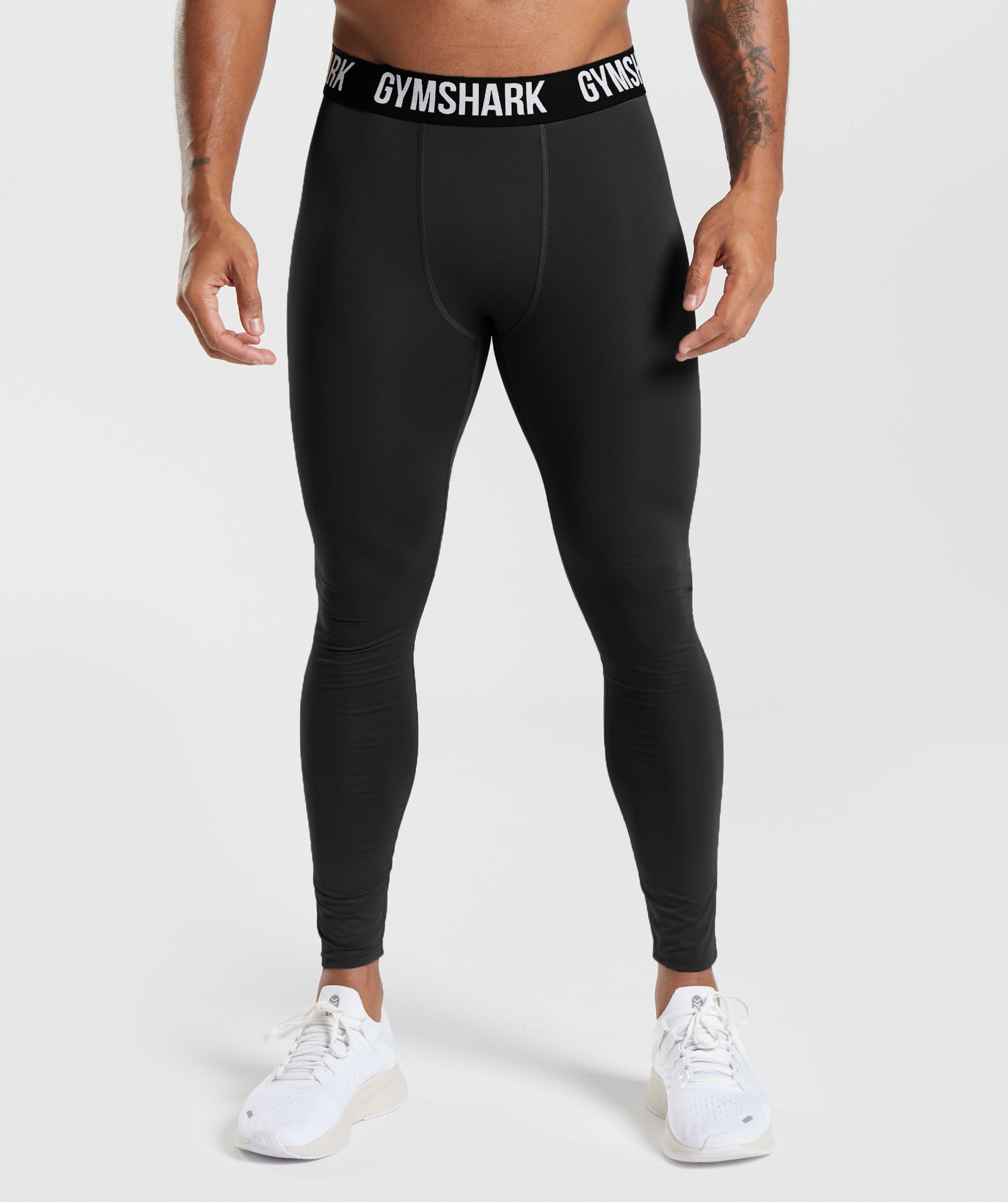 Quick Dry Skinny Running Tights Men Compression Fitness Crossfit Training Gym  Leggings Sports Jogging Long Yoga Athletic Pants Color: black orange, Size:  EU size XL