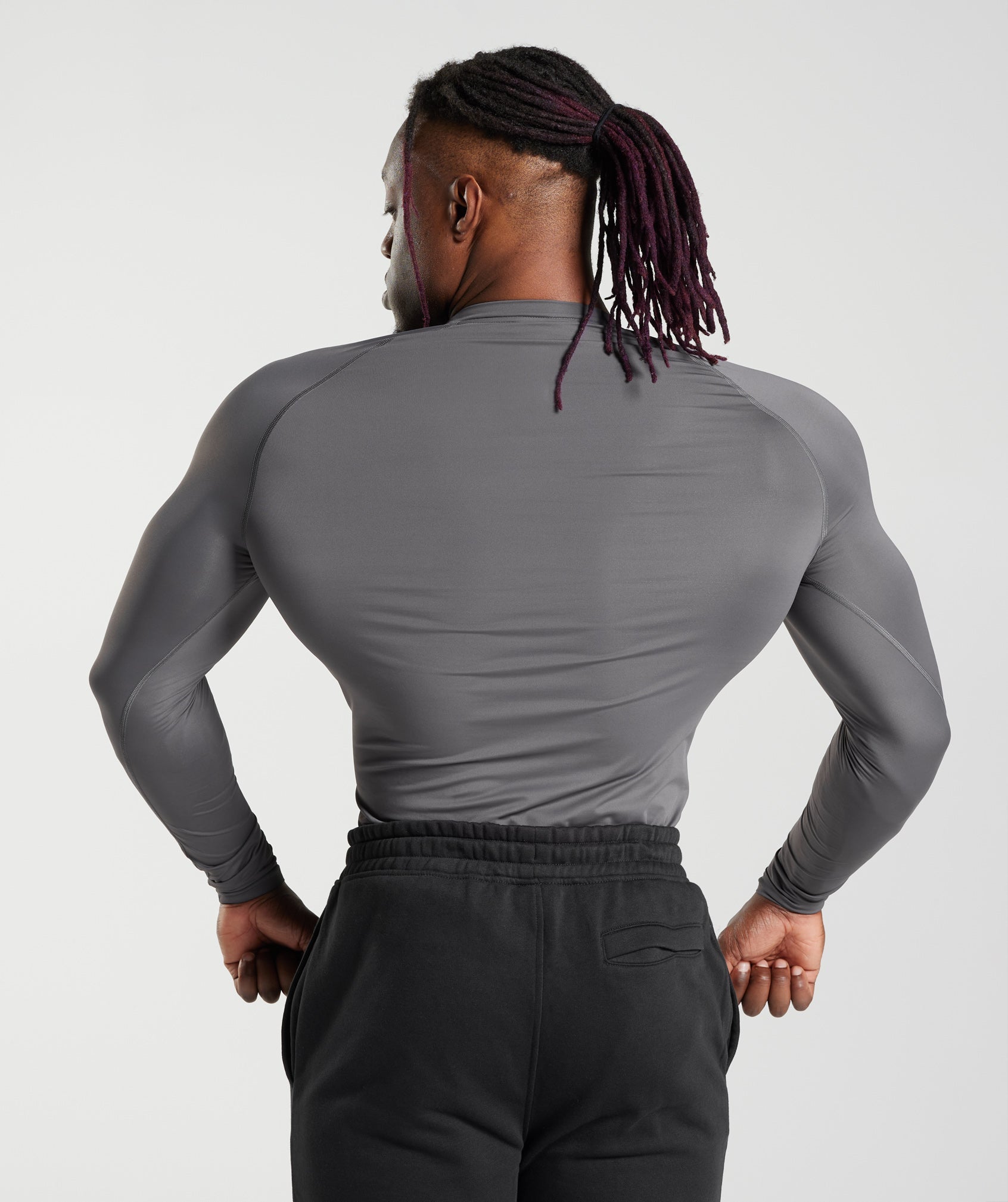 Element Baselayer Long Sleeve T-Shirt in Silhouette Grey - view 2