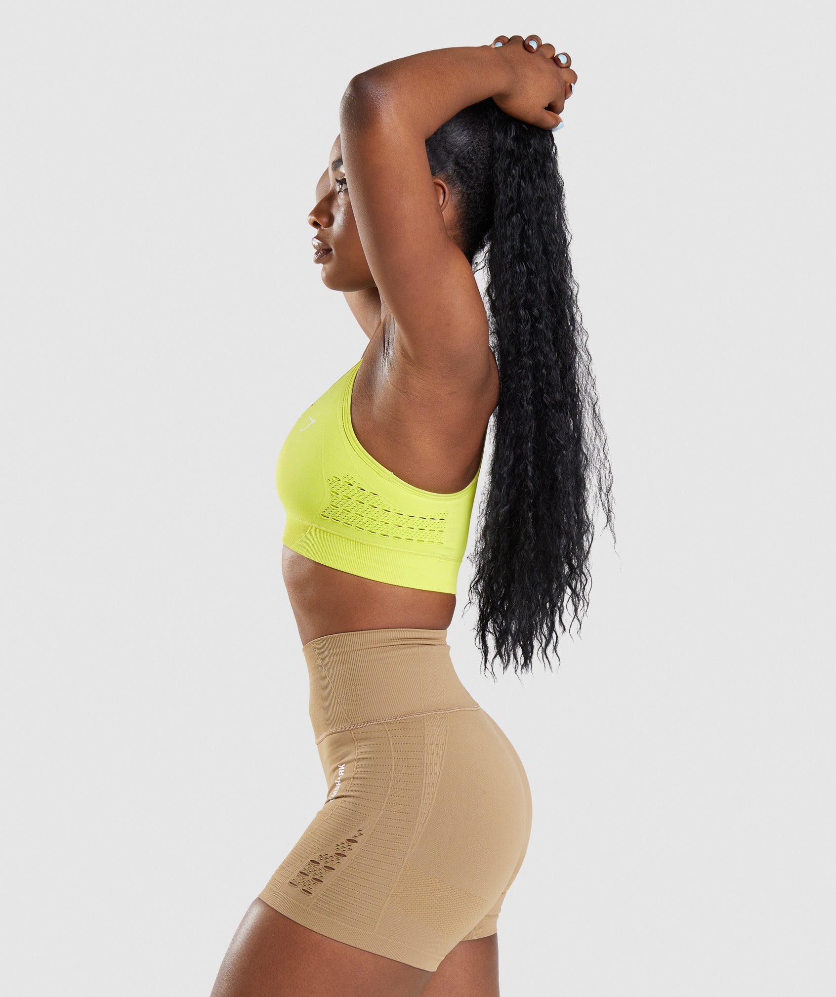 Energy Seamless Sports Bra in Glitch Yellow - view 3