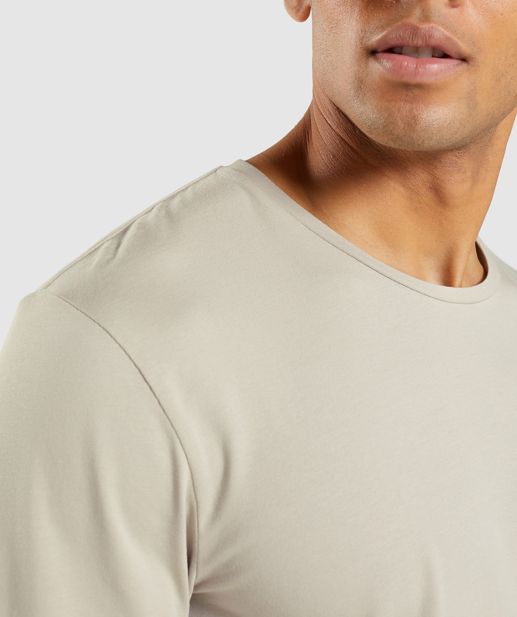Essential Long Sleeve T-Shirt- Pebble Grey