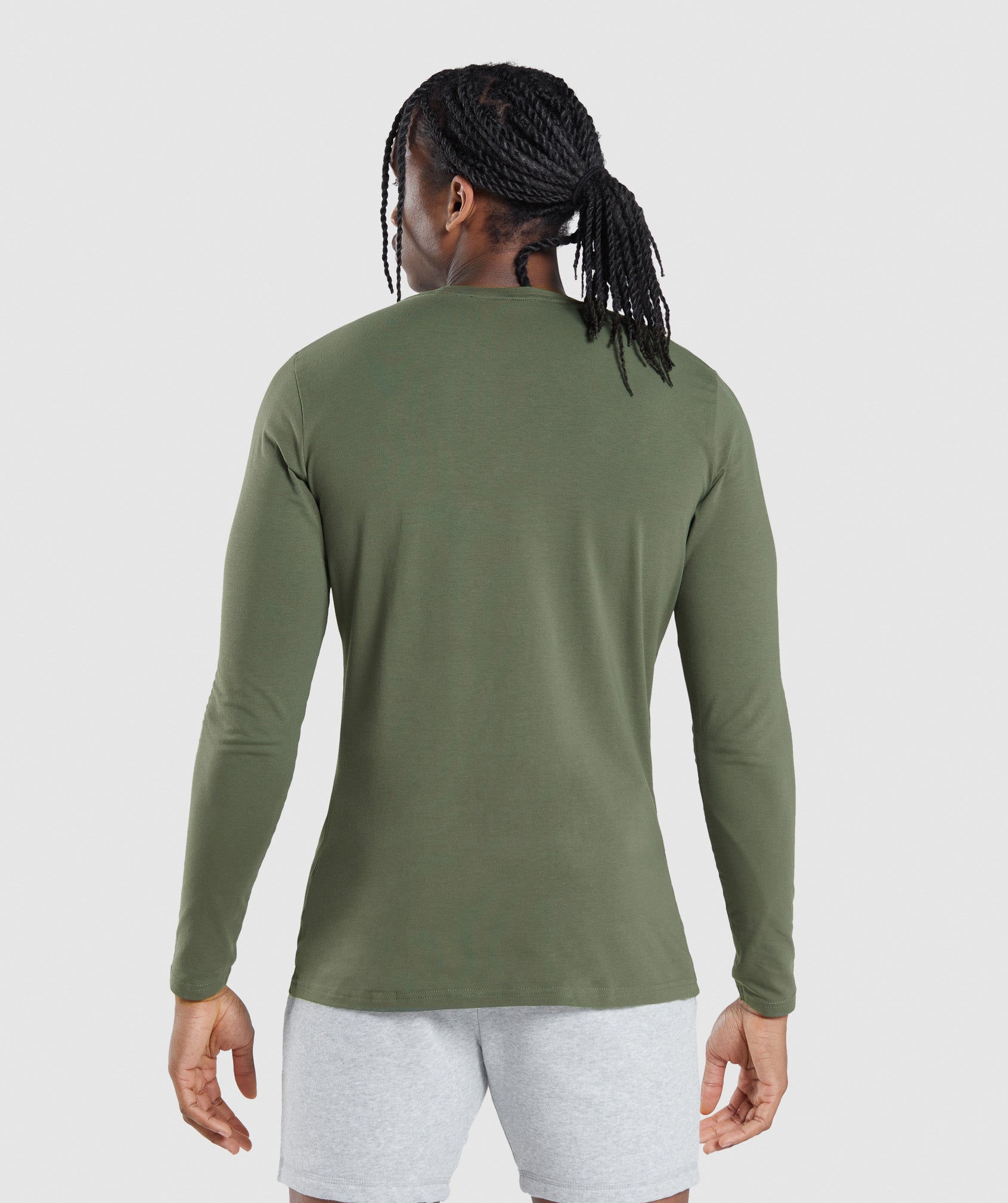 Essential Long Sleeve T-Shirt in Core Olive