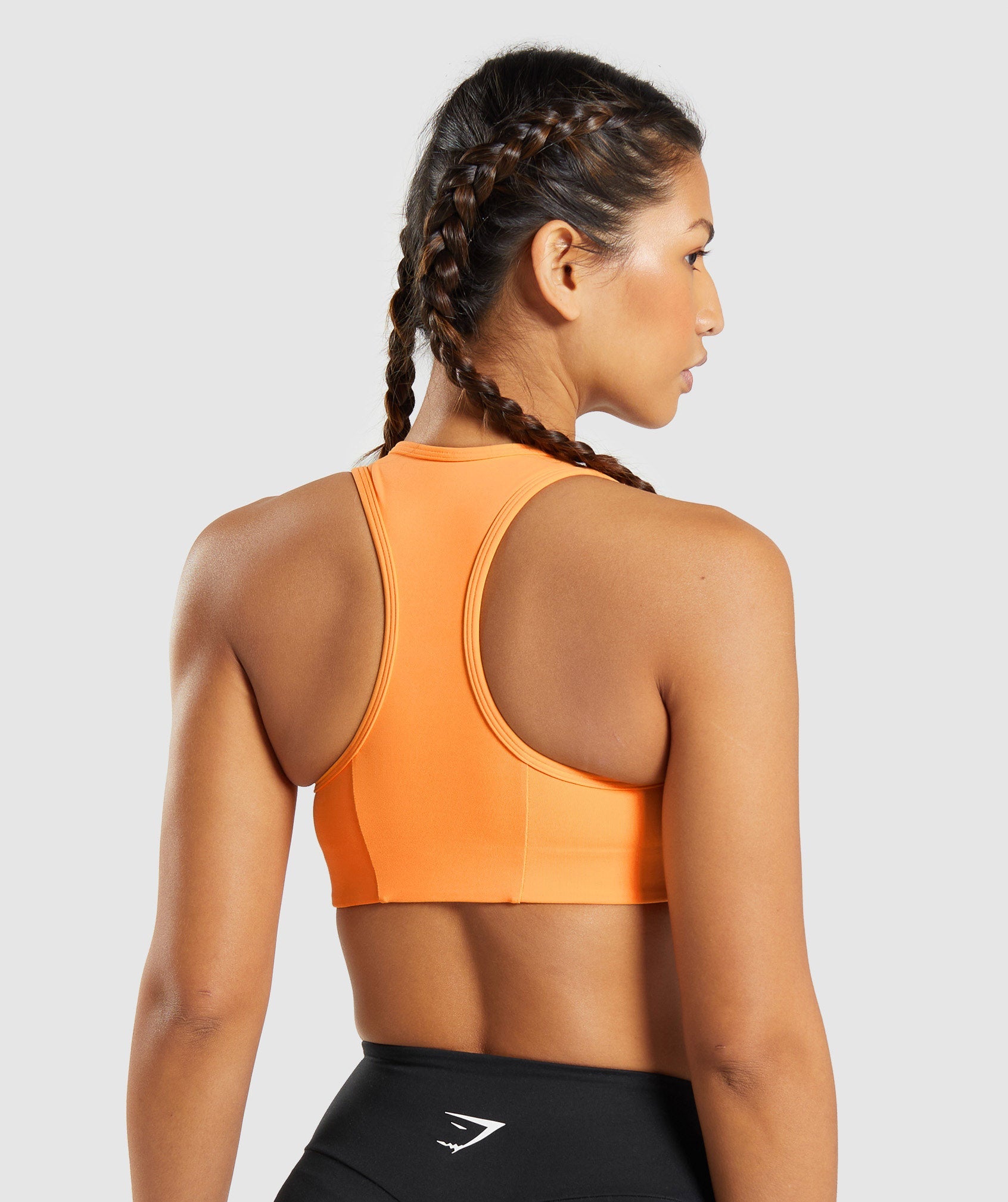 Essential Racer Back Sports Bra in Apricot Orange - view 2