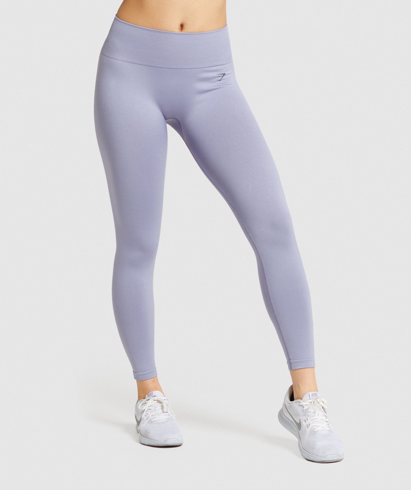 Fit Seamless Mid Rise Leggings in Blue/Charcoal