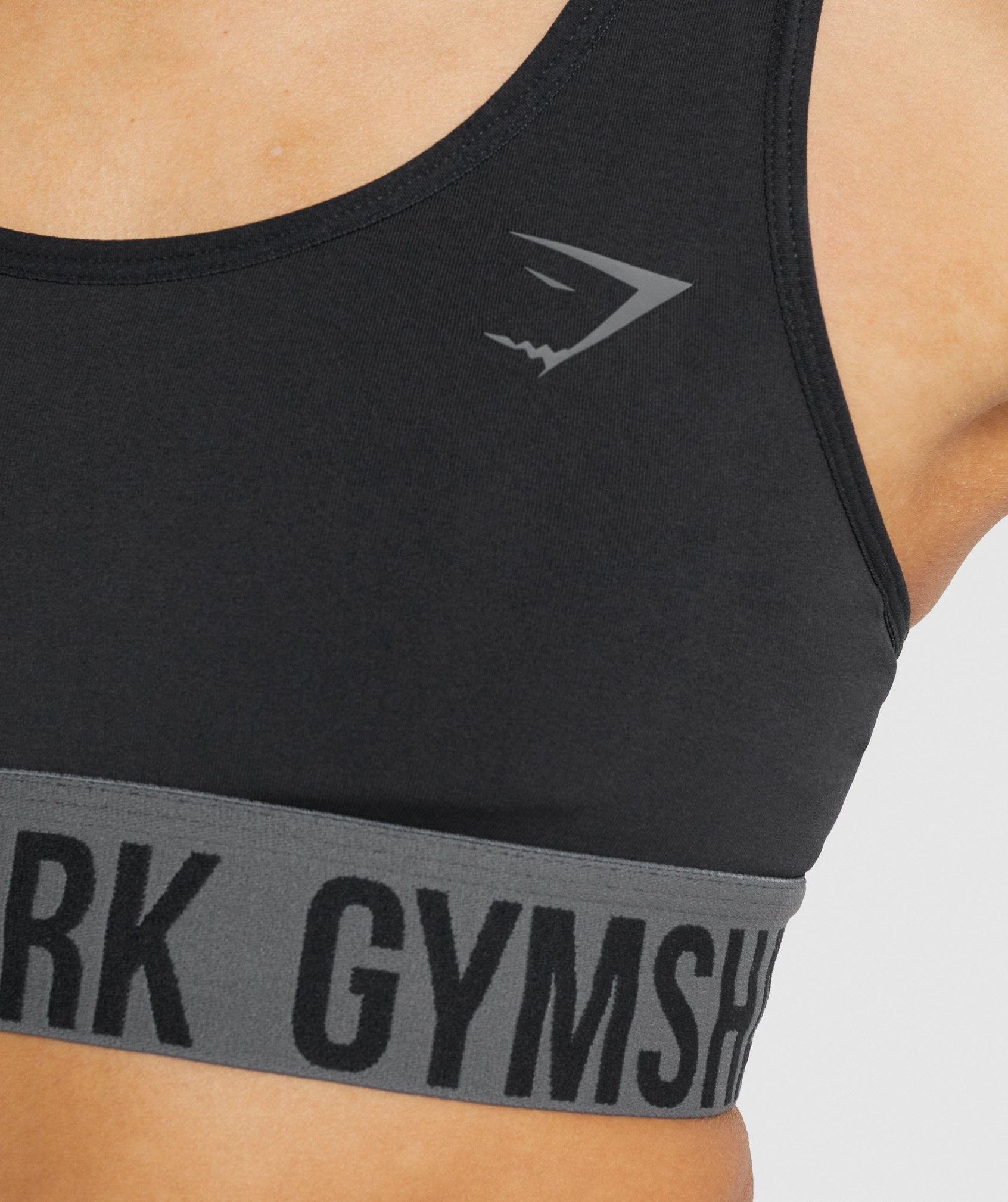 Gymshark Asymmetric Sports Bra Black - $12 - From Sara