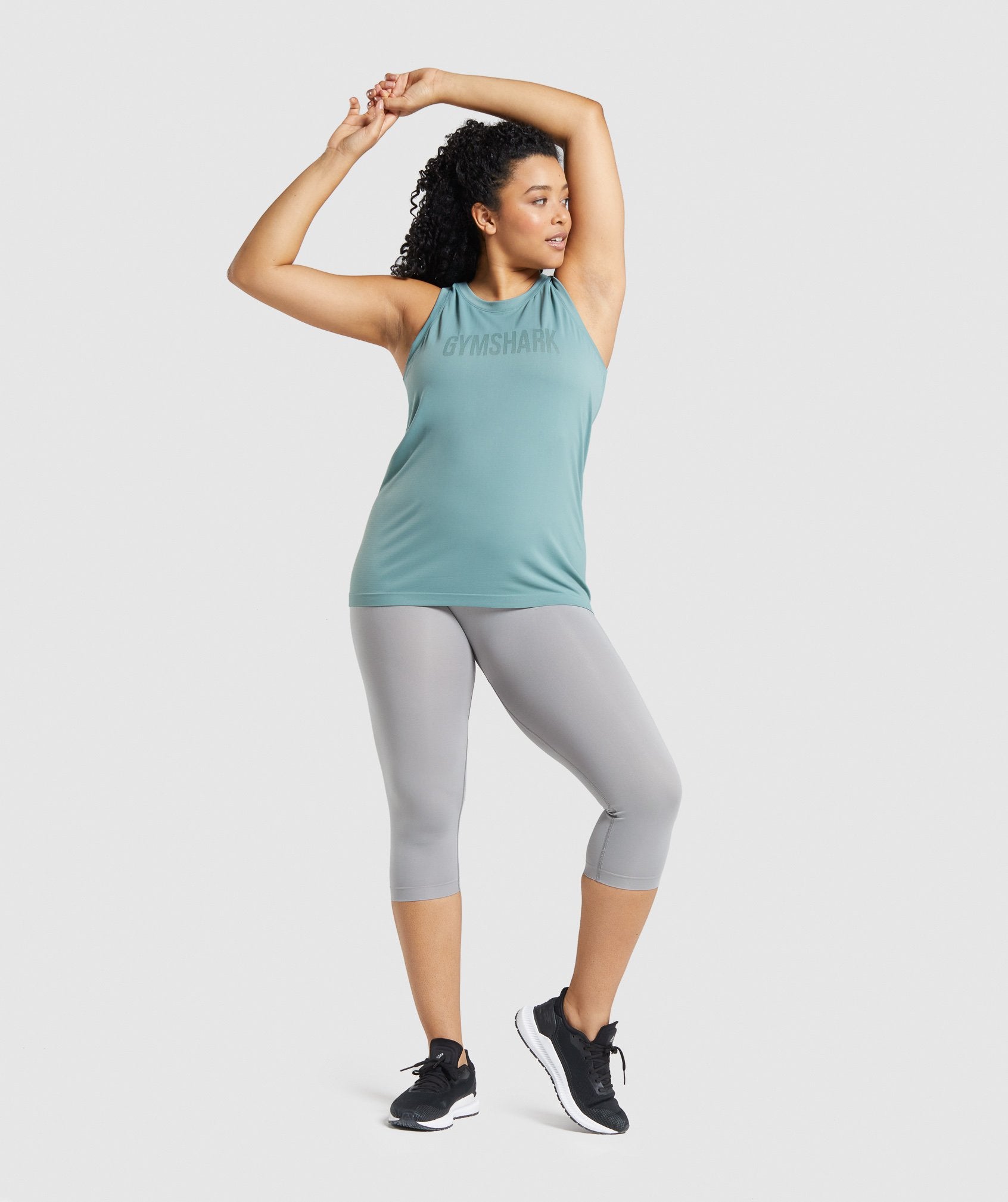 Fit Seamless Tank in Light Green - view 4