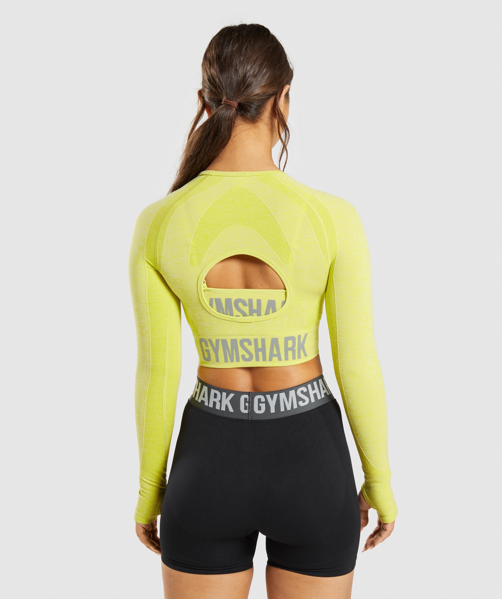 Gymshark Camo Seamless Long Sleeve Crop Too Purple - $33 (26% Off