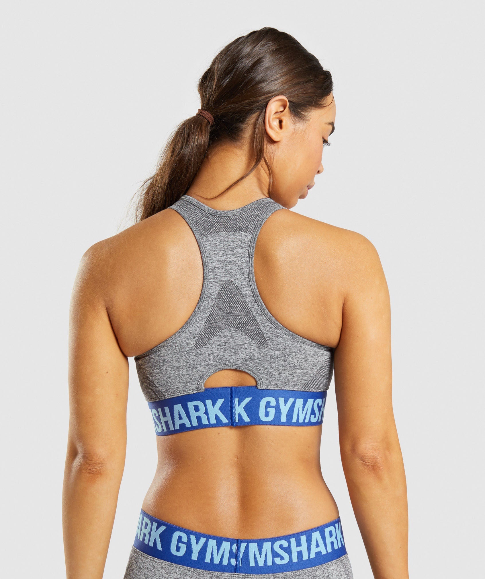 Gymshark, Intimates & Sleepwear, Gymshark Flex Strappy Sports Bra In Grey  Marlblack Size Xs