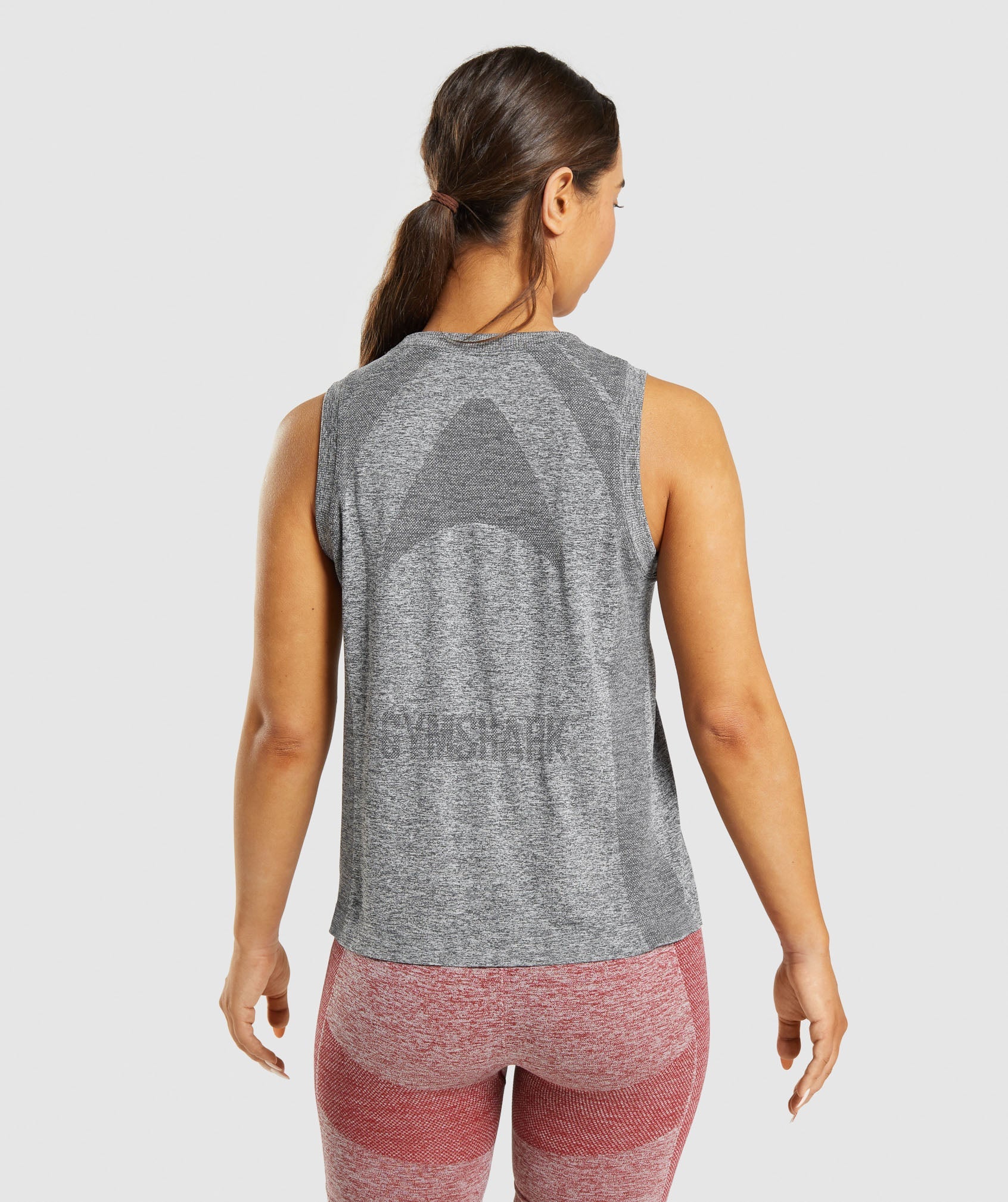 Flex Loose Tank Top in Charcoal Grey Marl - view 2