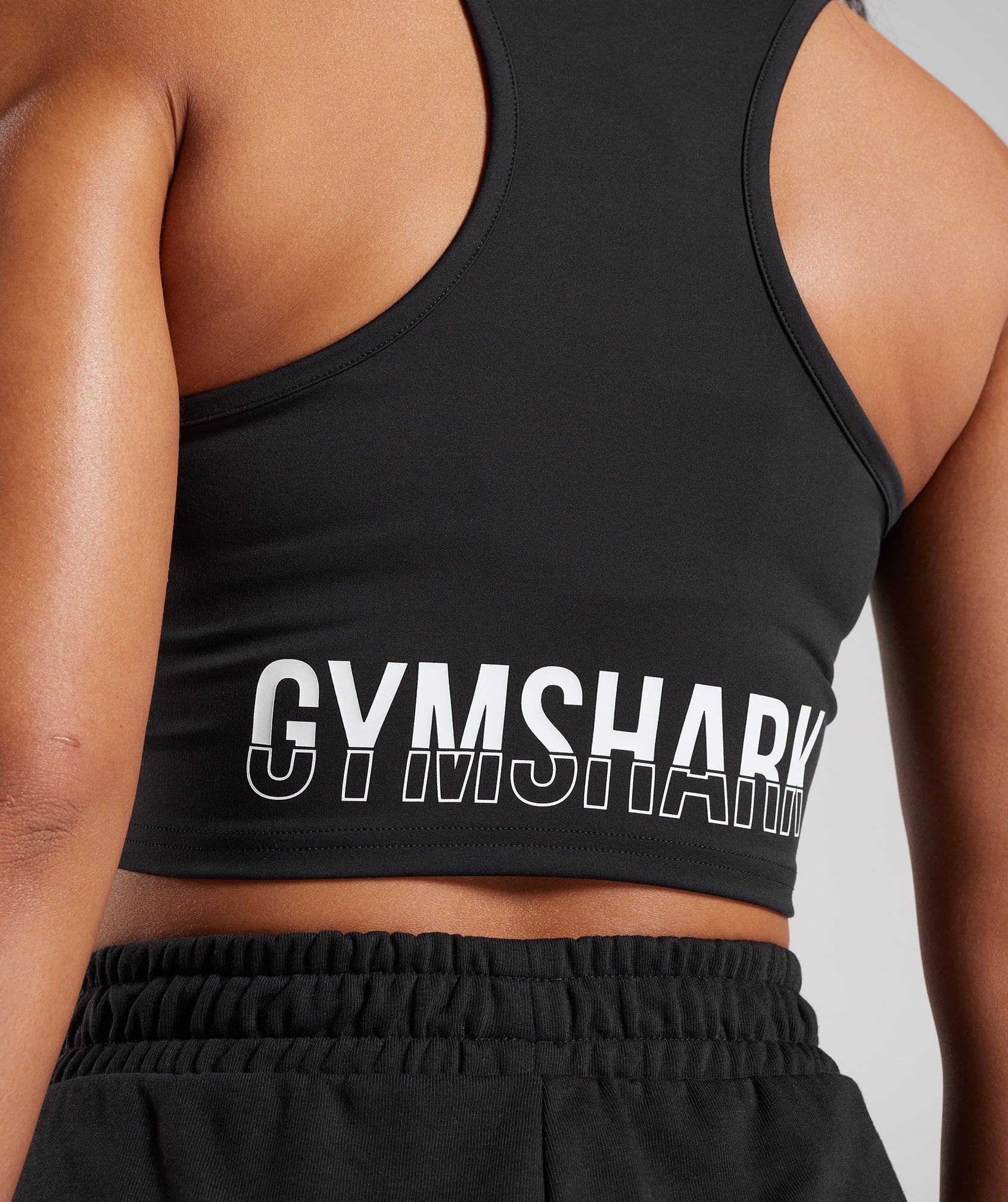 Gymshark, Tops, Gymshark Fraction Crop Top Size S Black