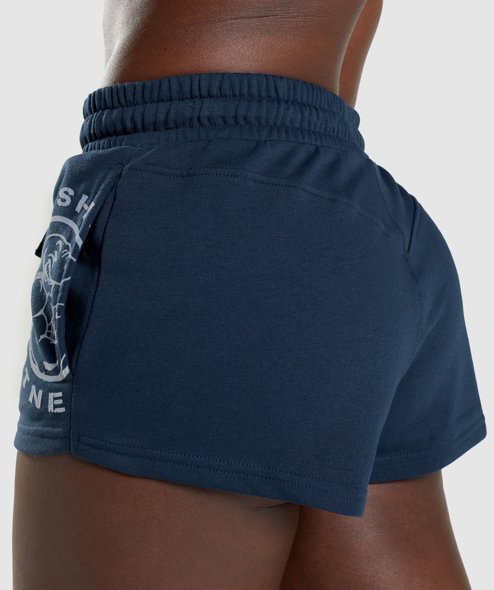 Legacy Graphic Shorts in Navy