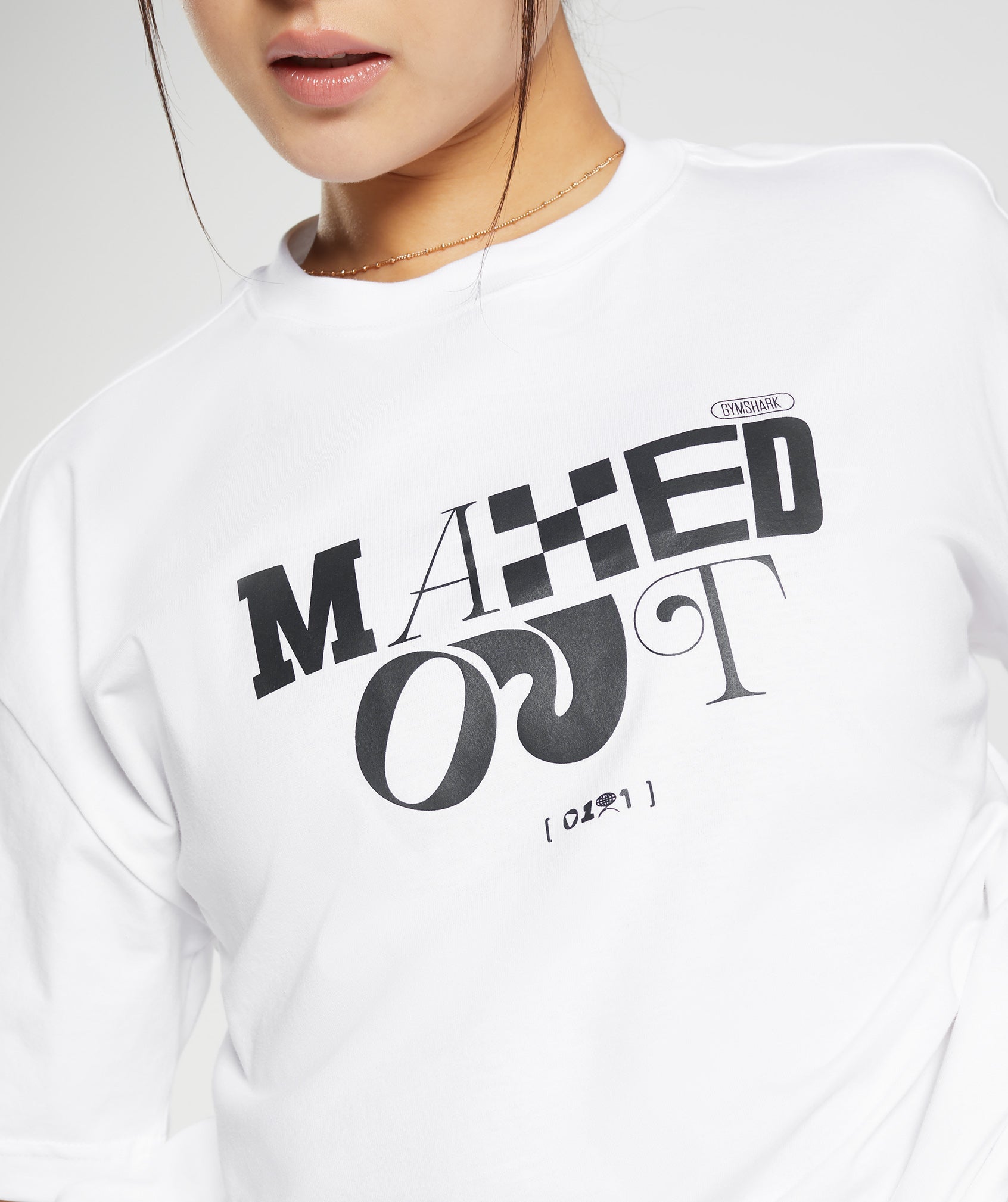 Maxed Out Oversized T-Shirt in White - view 5
