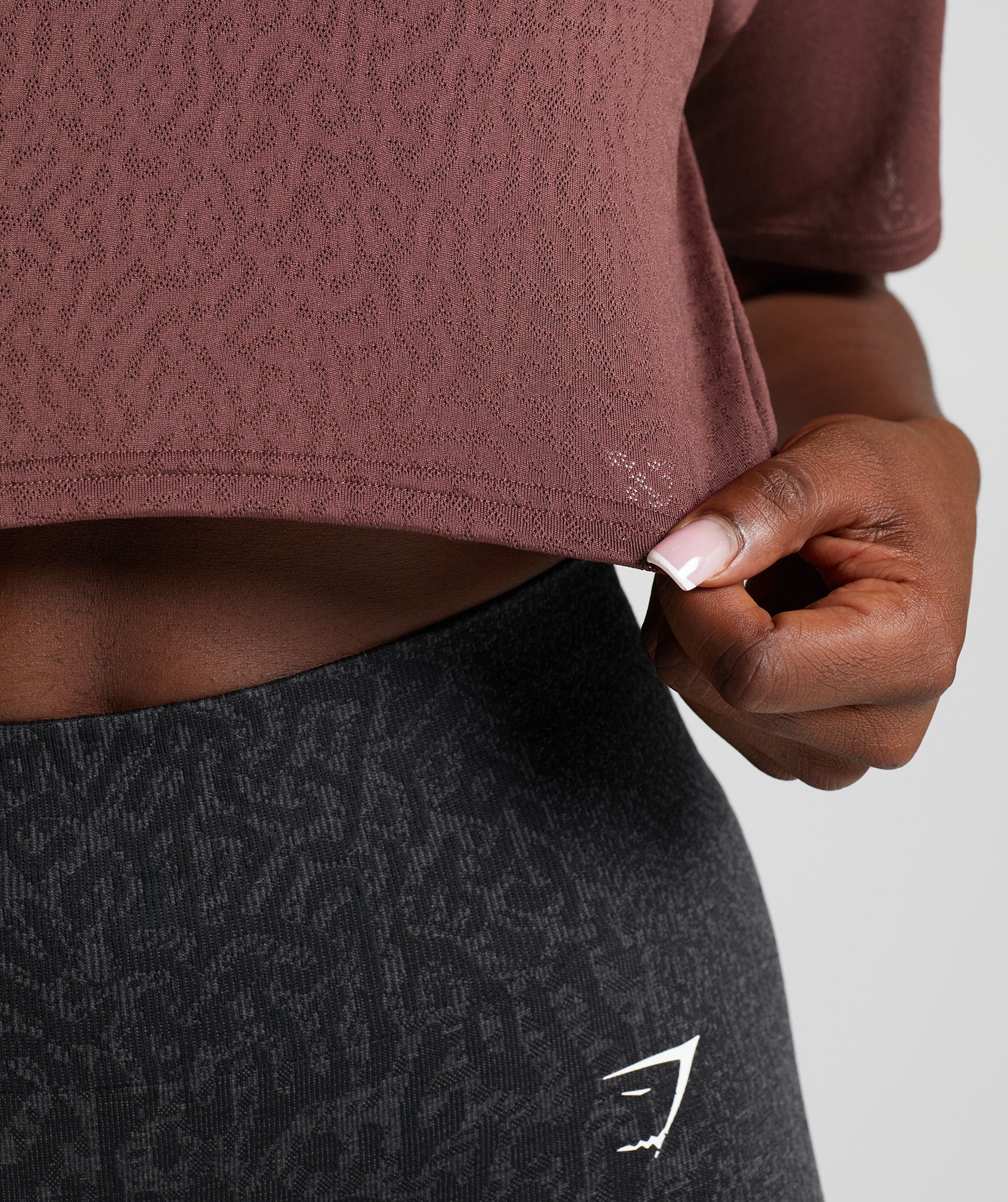 Adapt Animal Seamless Crop Top in Reef | Cherry Brown - view 5