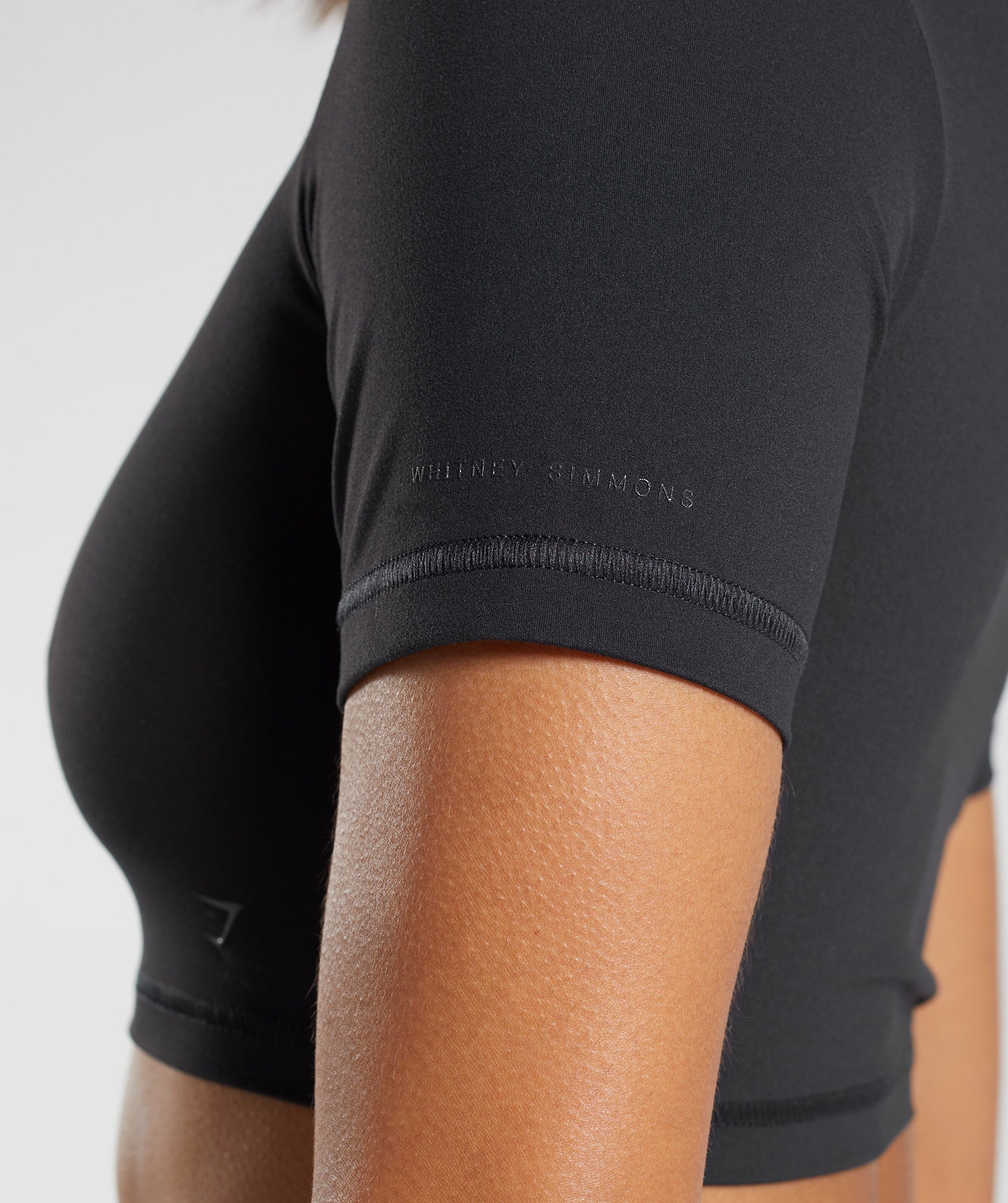 Gymshark Whitney Short Sleeve Crop Top - Black