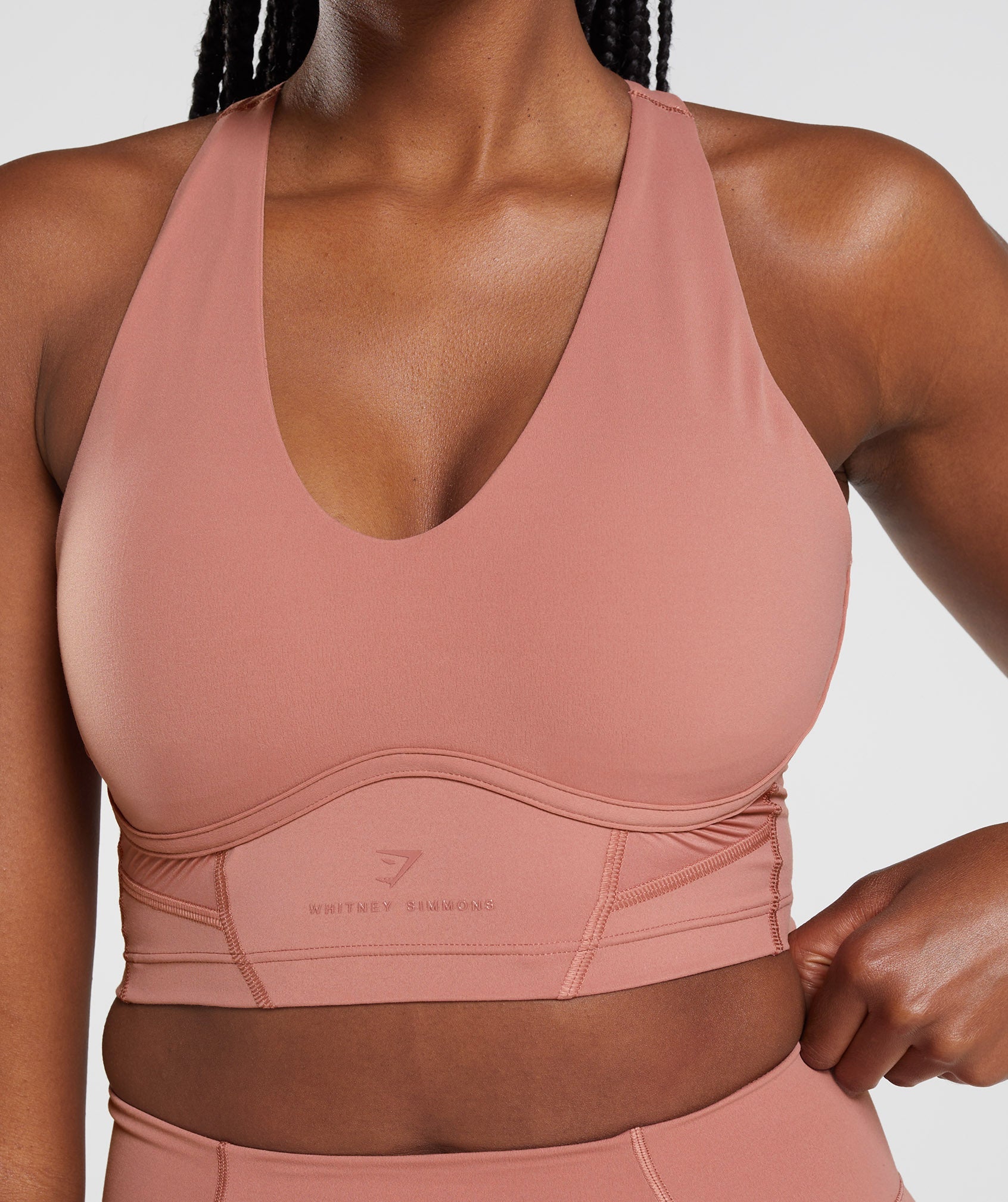 GYMSHARK X Whitney Simmons Pink Sports Bra Size M