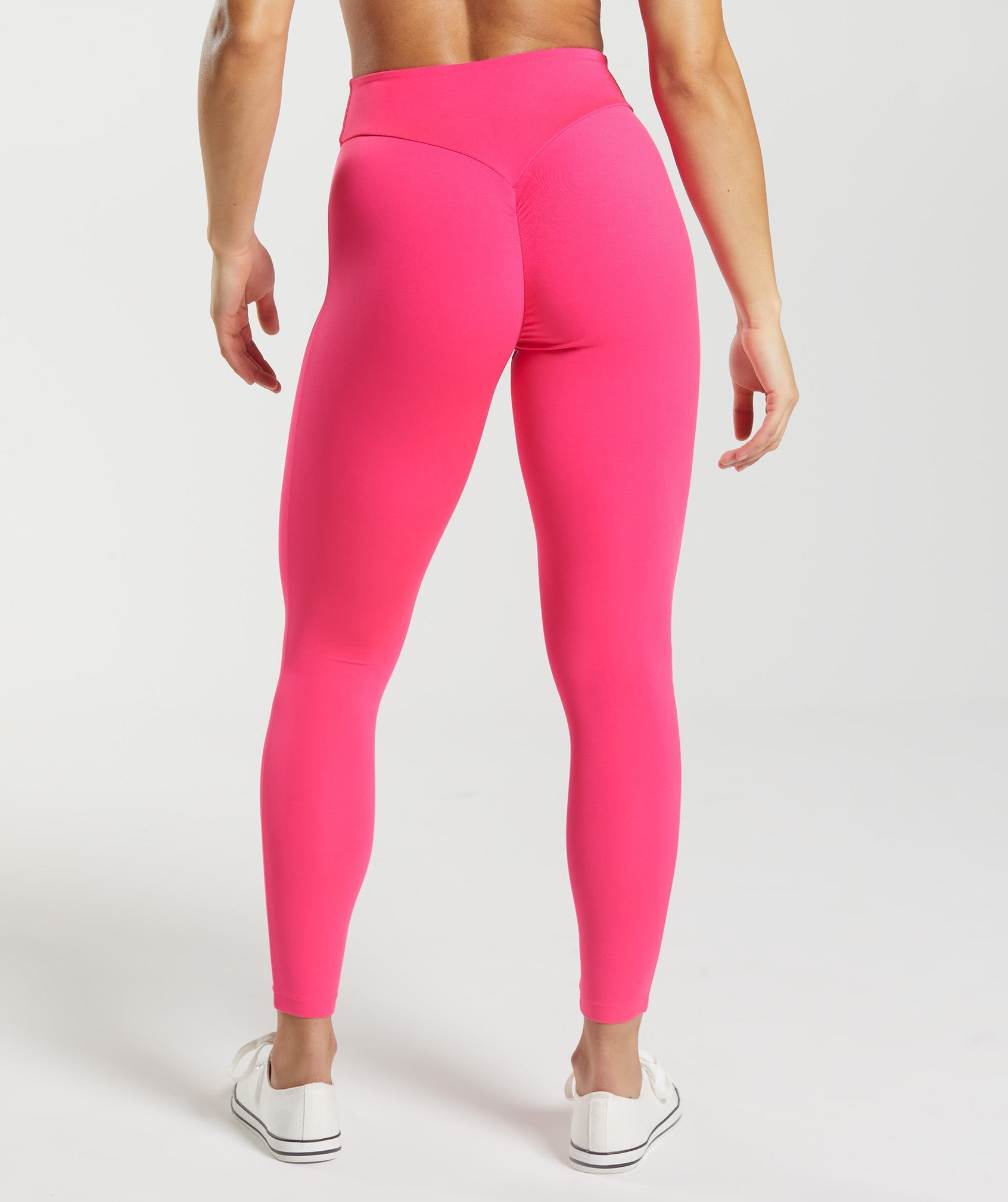 Carbon38 Flamingo Pink Gloss Leggings Set Workout