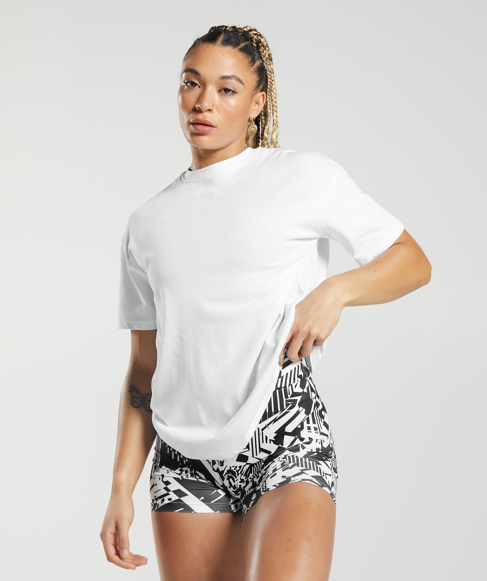 GS Power Oversized T-Shirt in White - view 2