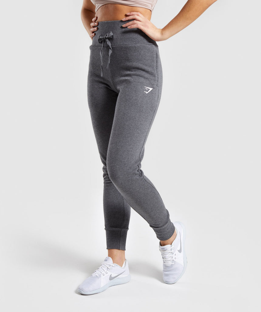 high waisted grey joggers womens