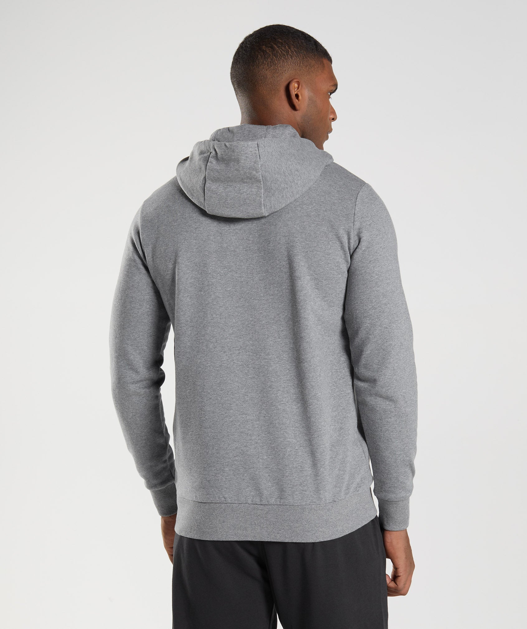 Sharkhead Infill Hoodie in Charcoal Grey Marl - view 2