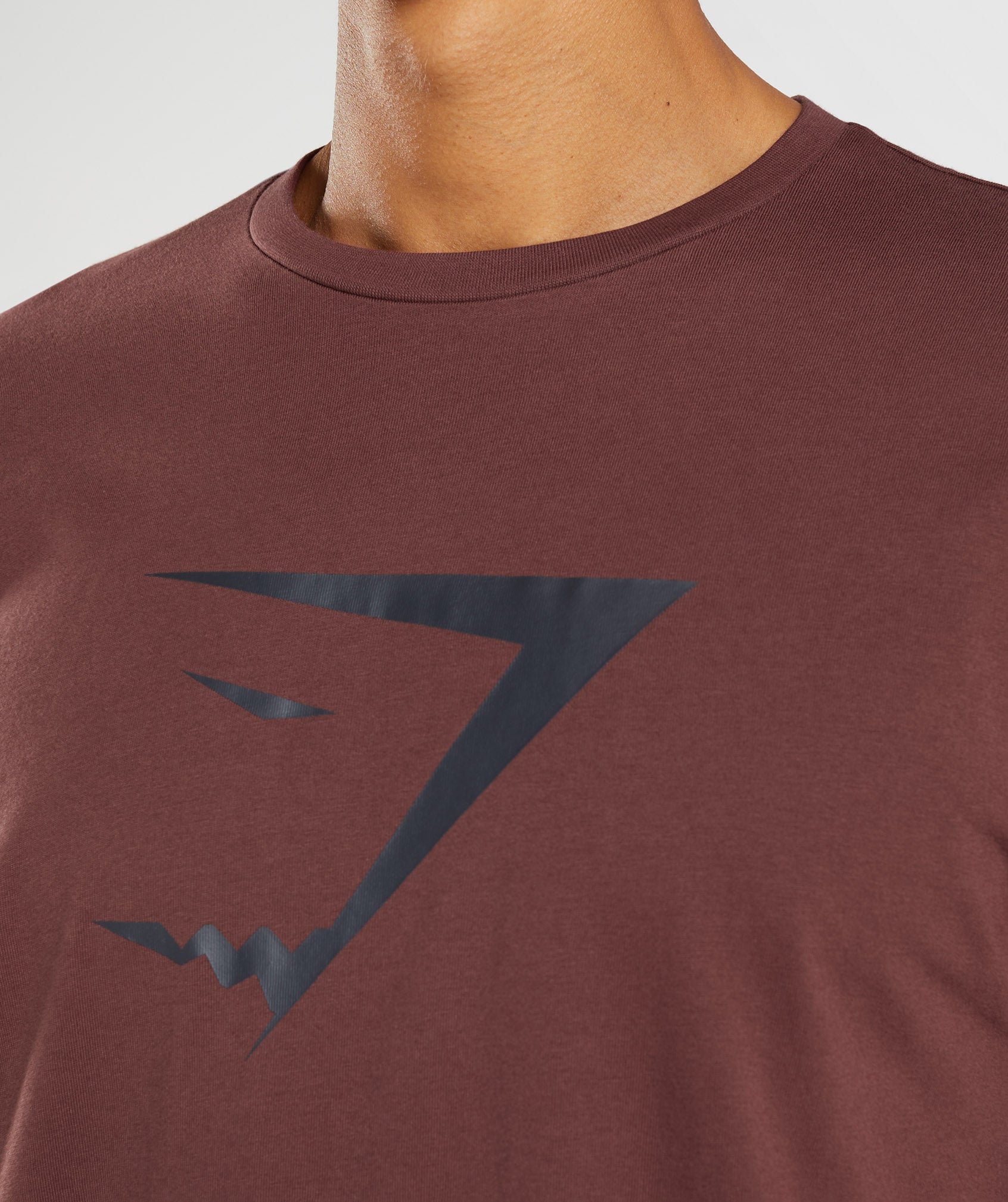 Sharkhead Infill T-Shirt in Cherry Brown - view 3