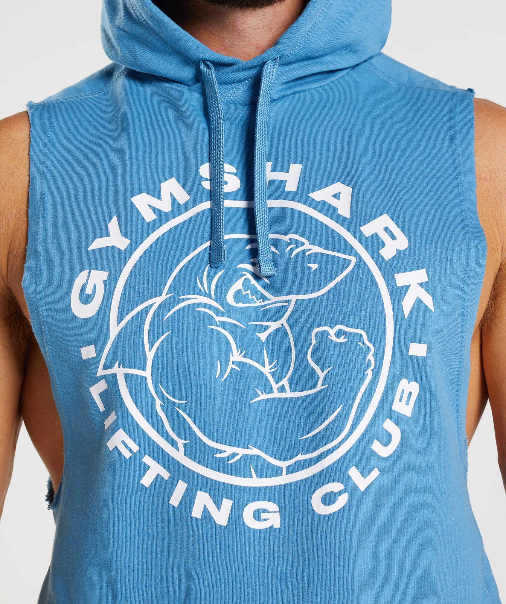 Legacy Drop Arm Hoodie in Coastal Blue