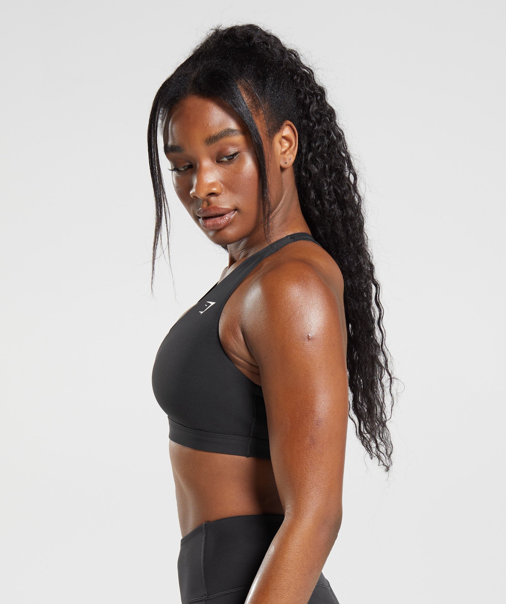 GYMSHARK Women Sport Bra True Texture XS Ruby Crossover Back Workout  Stretch
