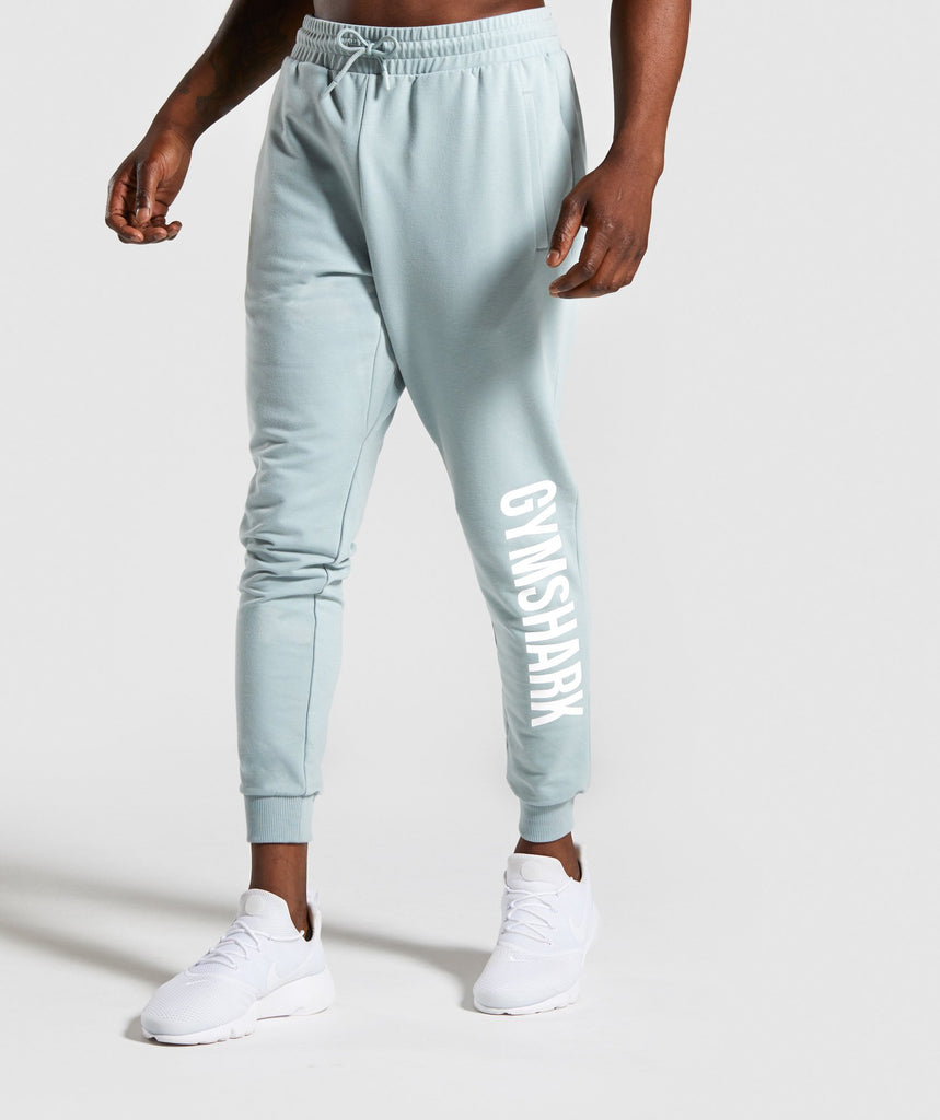 light blue joggers mens