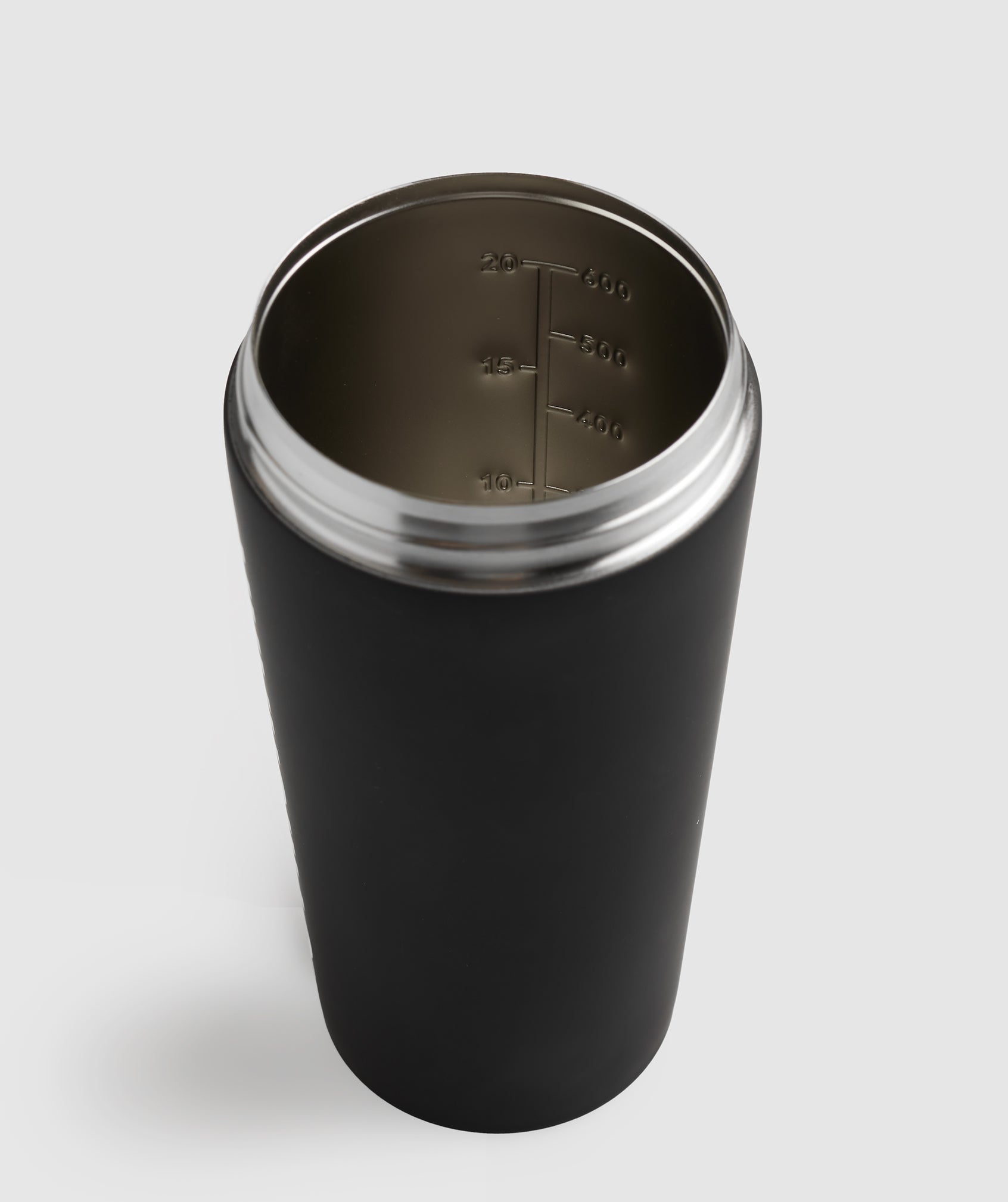 Matte Metal Shaker Bottle in Black - view 3