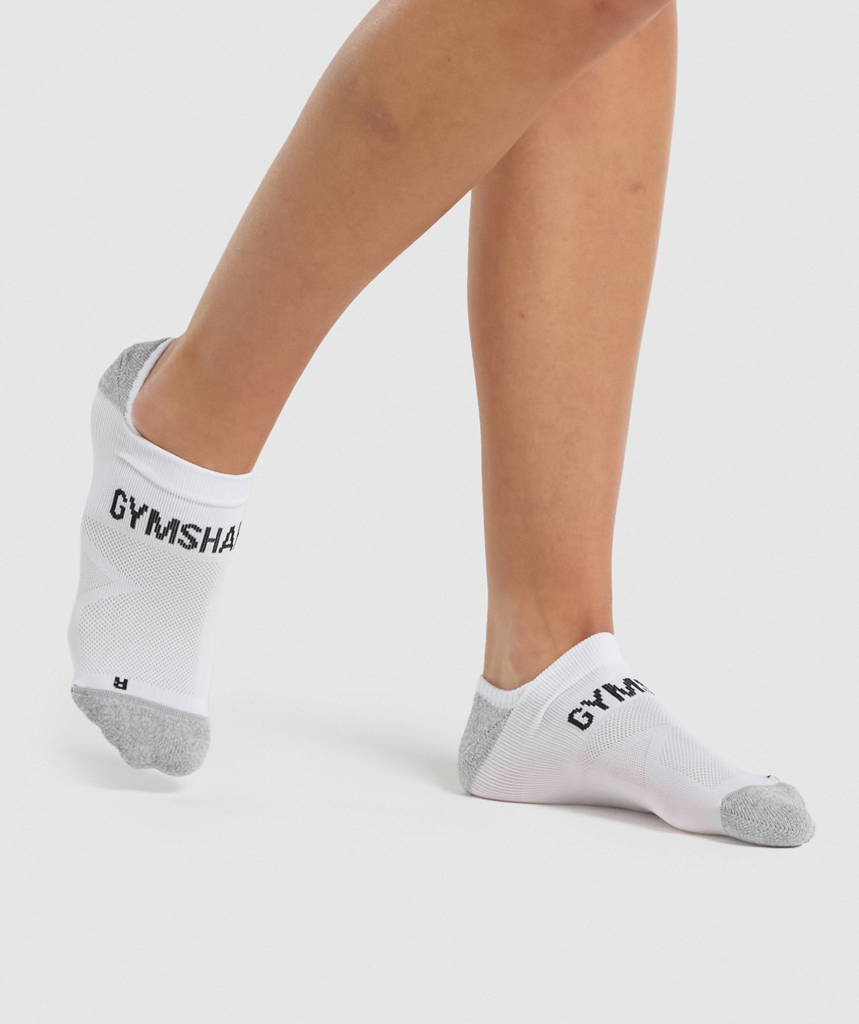 No Show Performance Socks in White - view 5