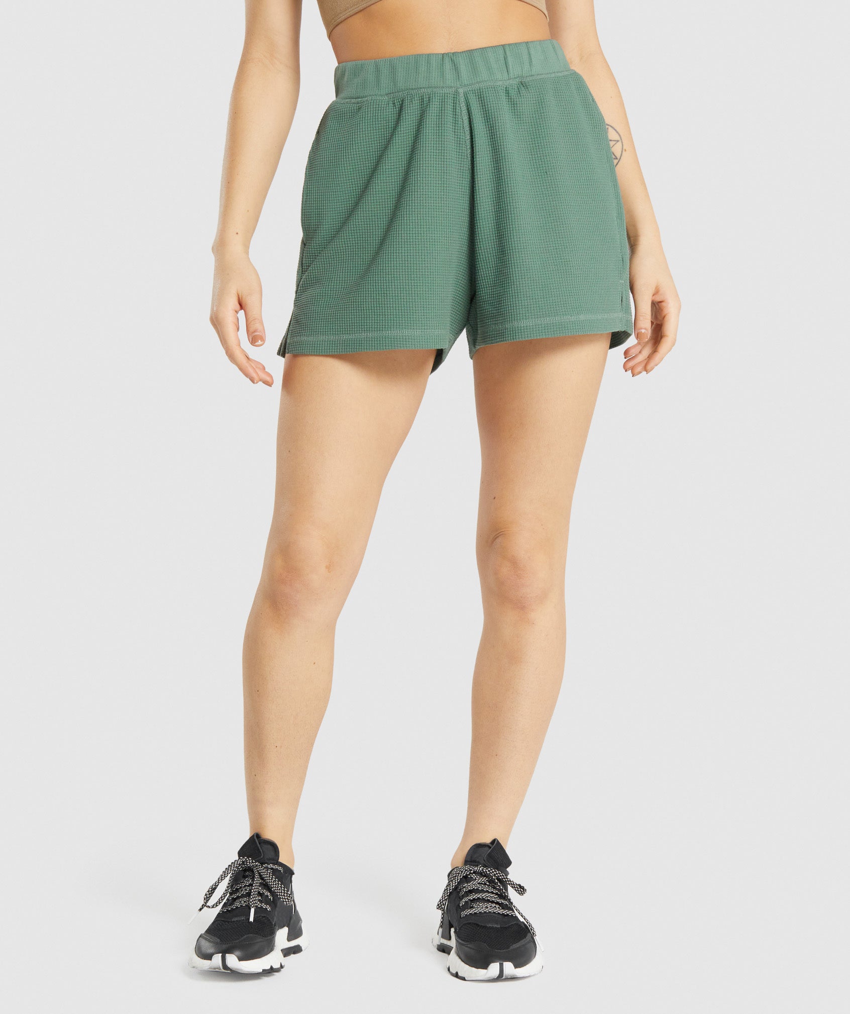 Pause Loose Shorts in Green - view 1