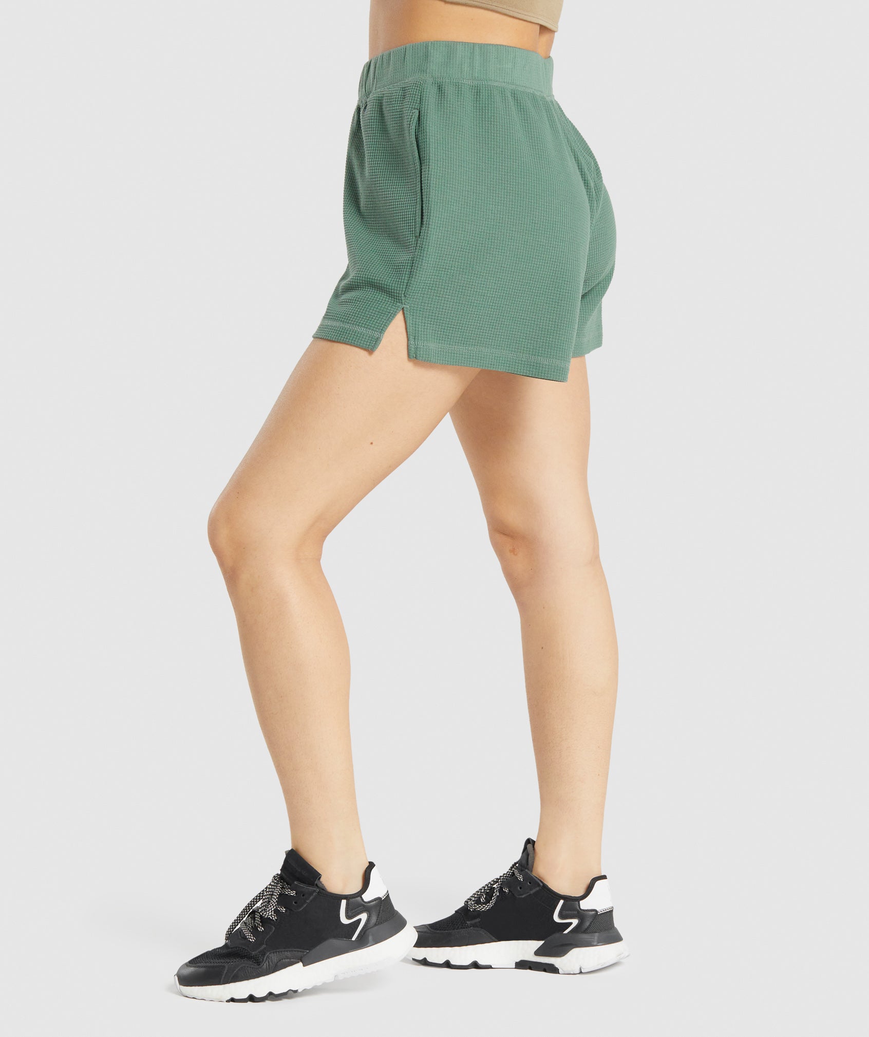 Pause Loose Shorts in Green - view 3