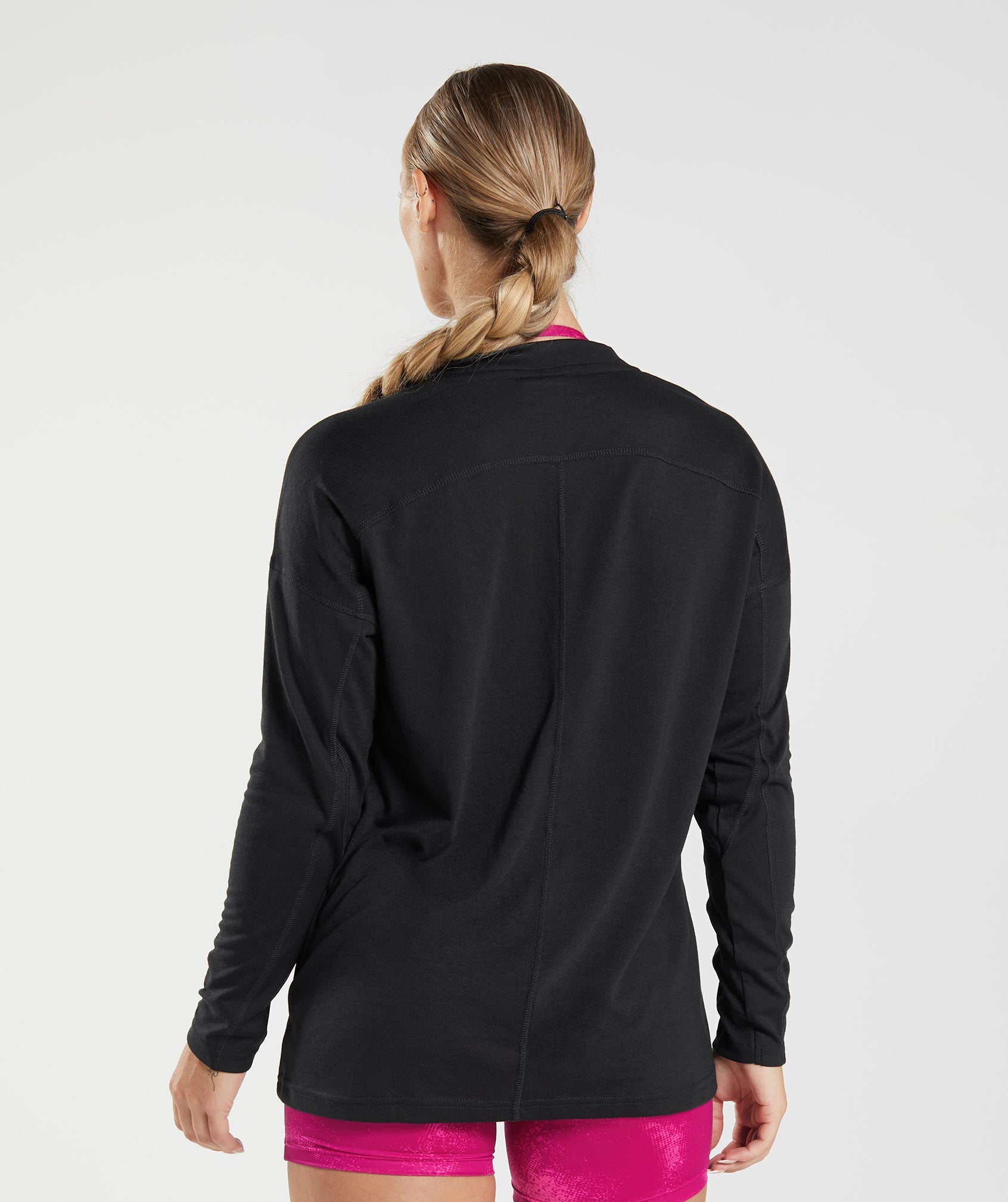 GS Power Long Sleeve T-Shirt in Black - view 2