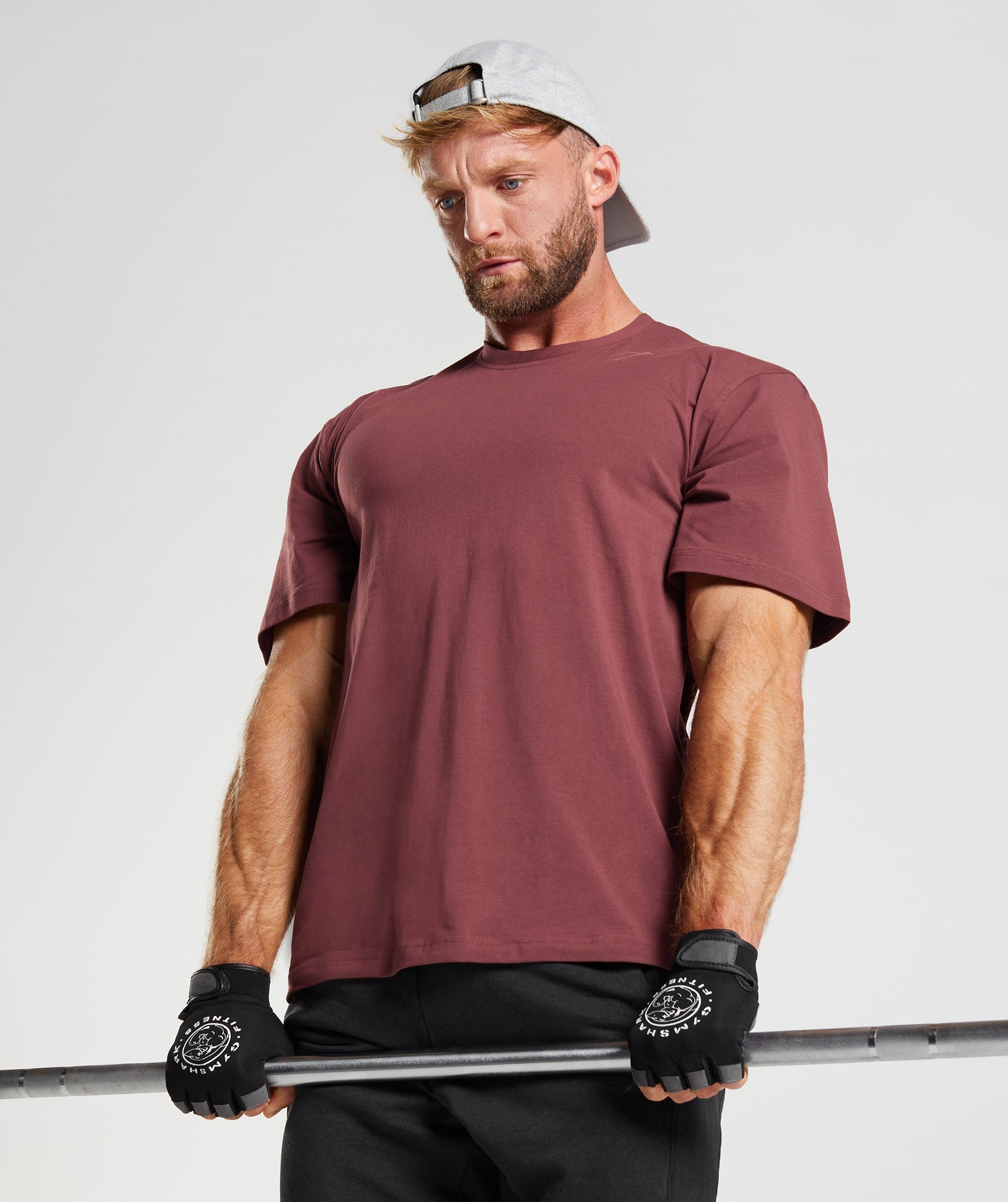 Gymshark Crest T-Shirt - Cherry Brown