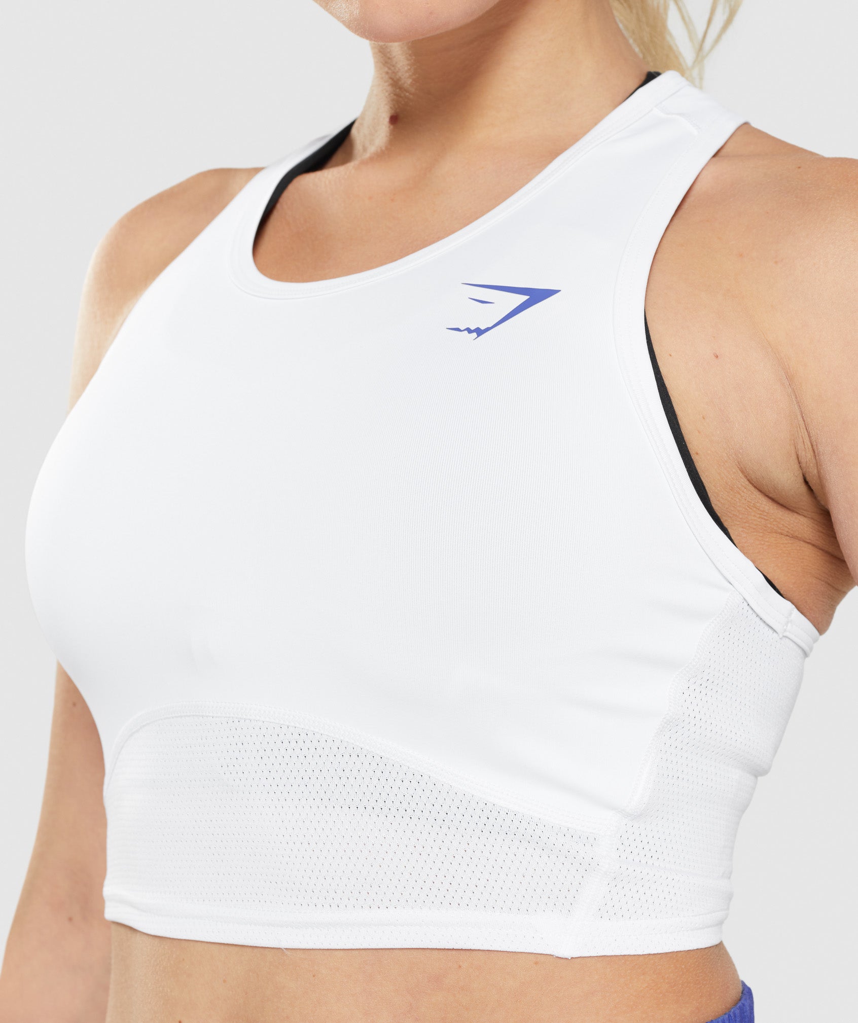 Pulse Crop Tank in White - view 6