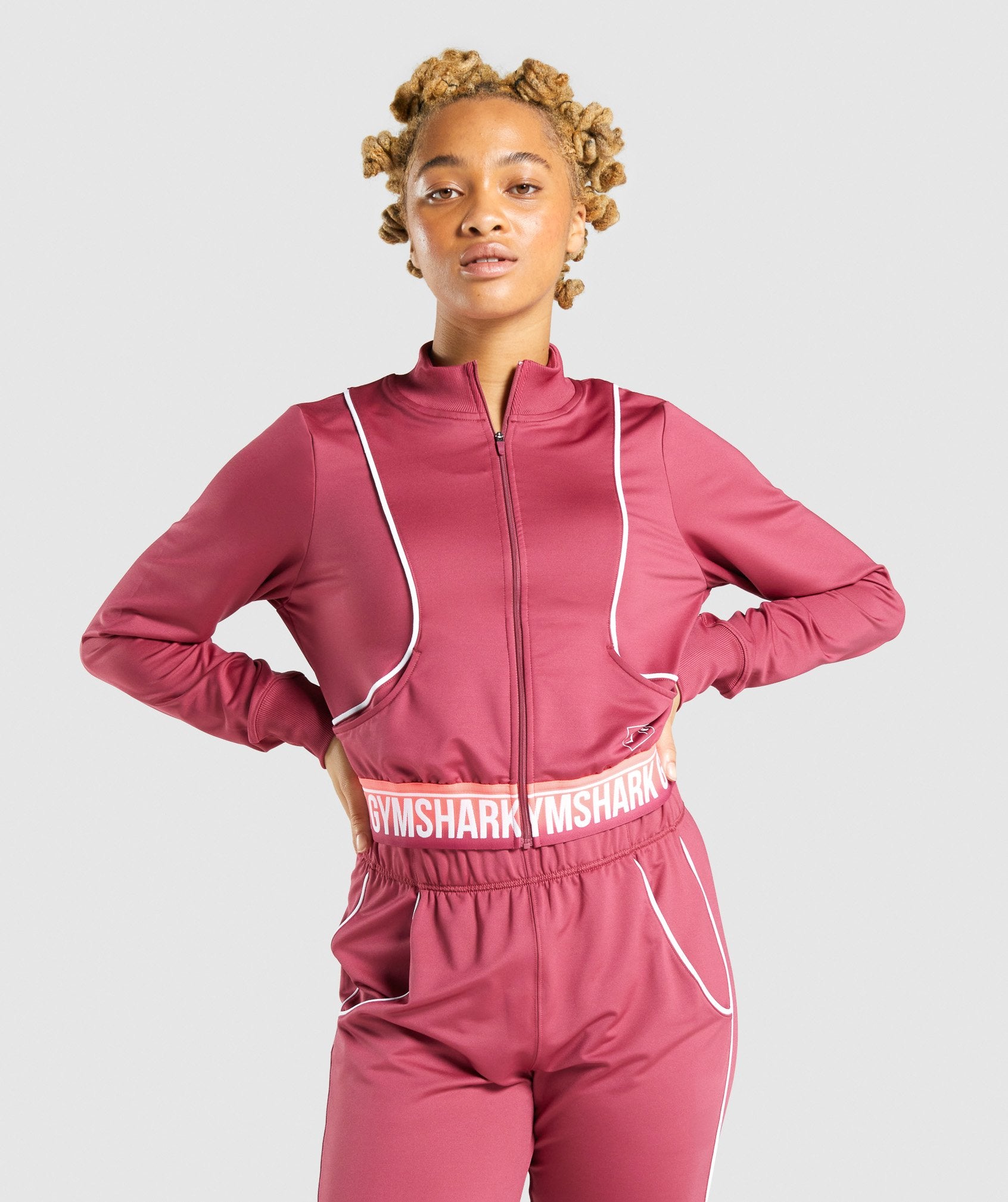 Recess Track Top in Pink