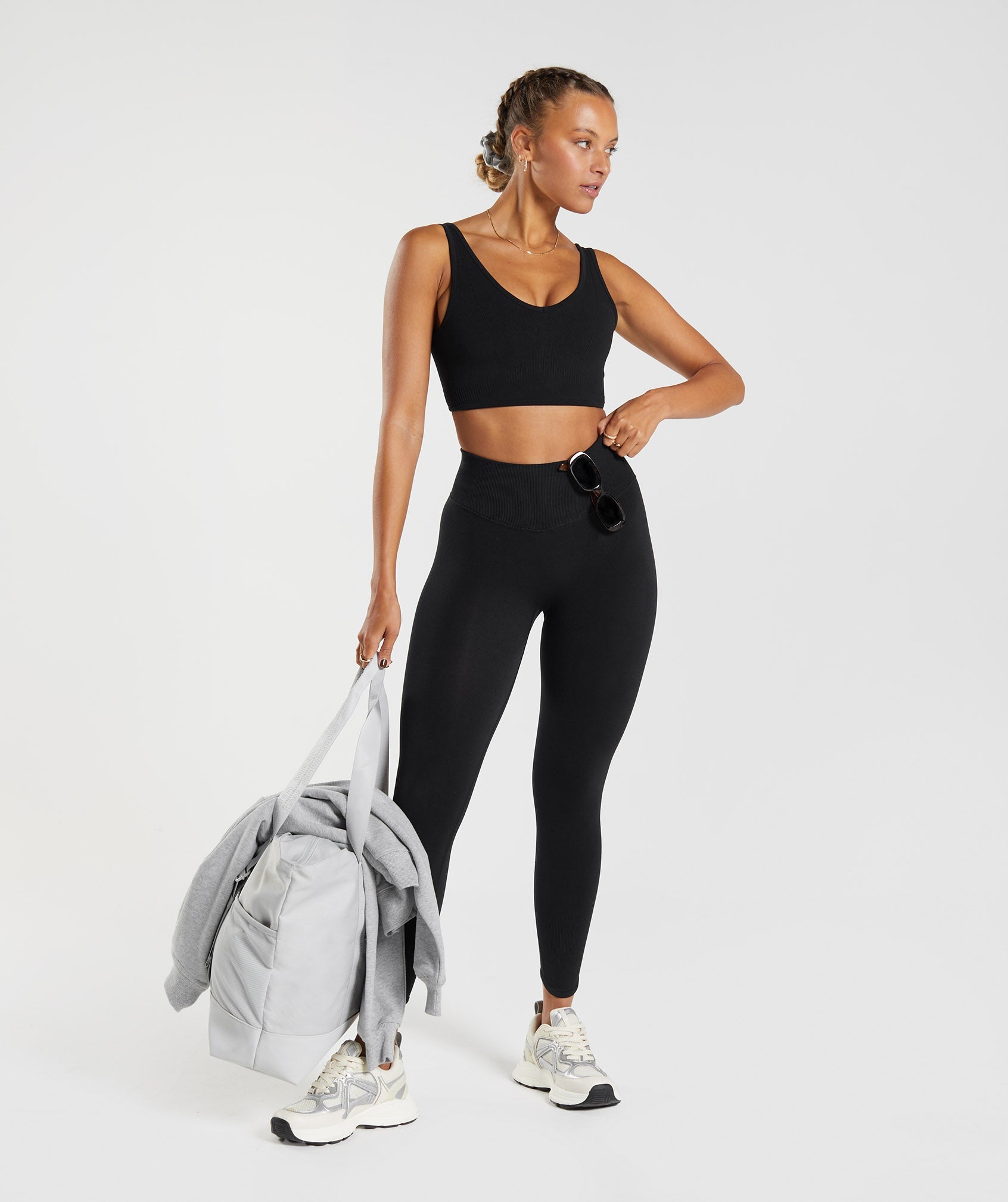 Rest Day Seamless Leggings in Black - view 4