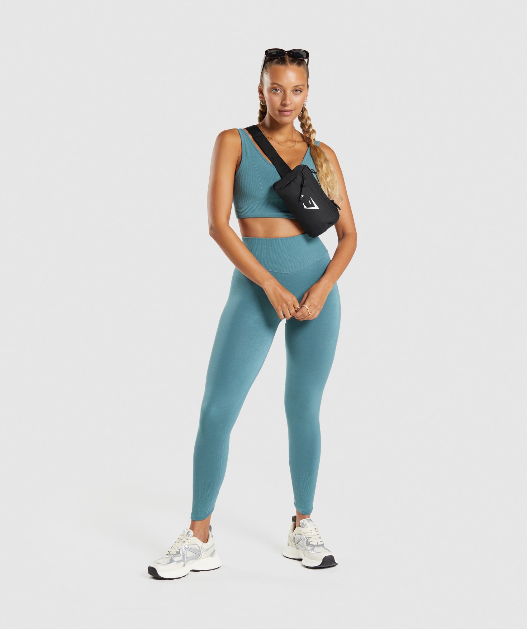 Rest Day Seamless Leggings in Charred Blue - view 5
