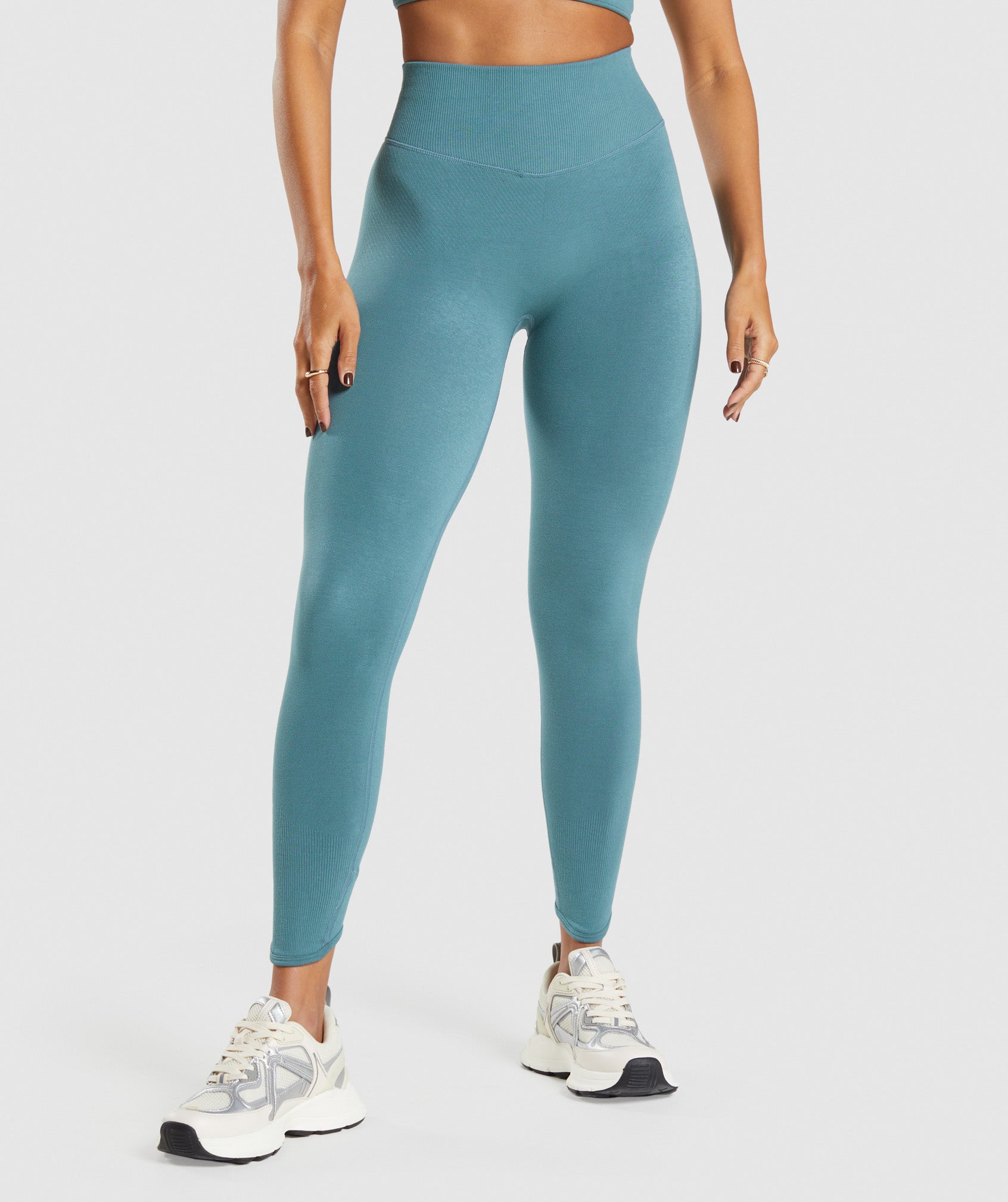 Rest Day Seamless Leggings in Charred Blue