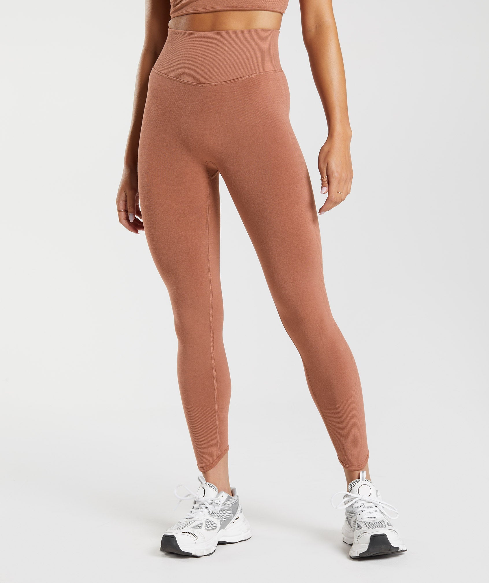 Rest Day Seamless Leggings in Coffee Brown - view 2