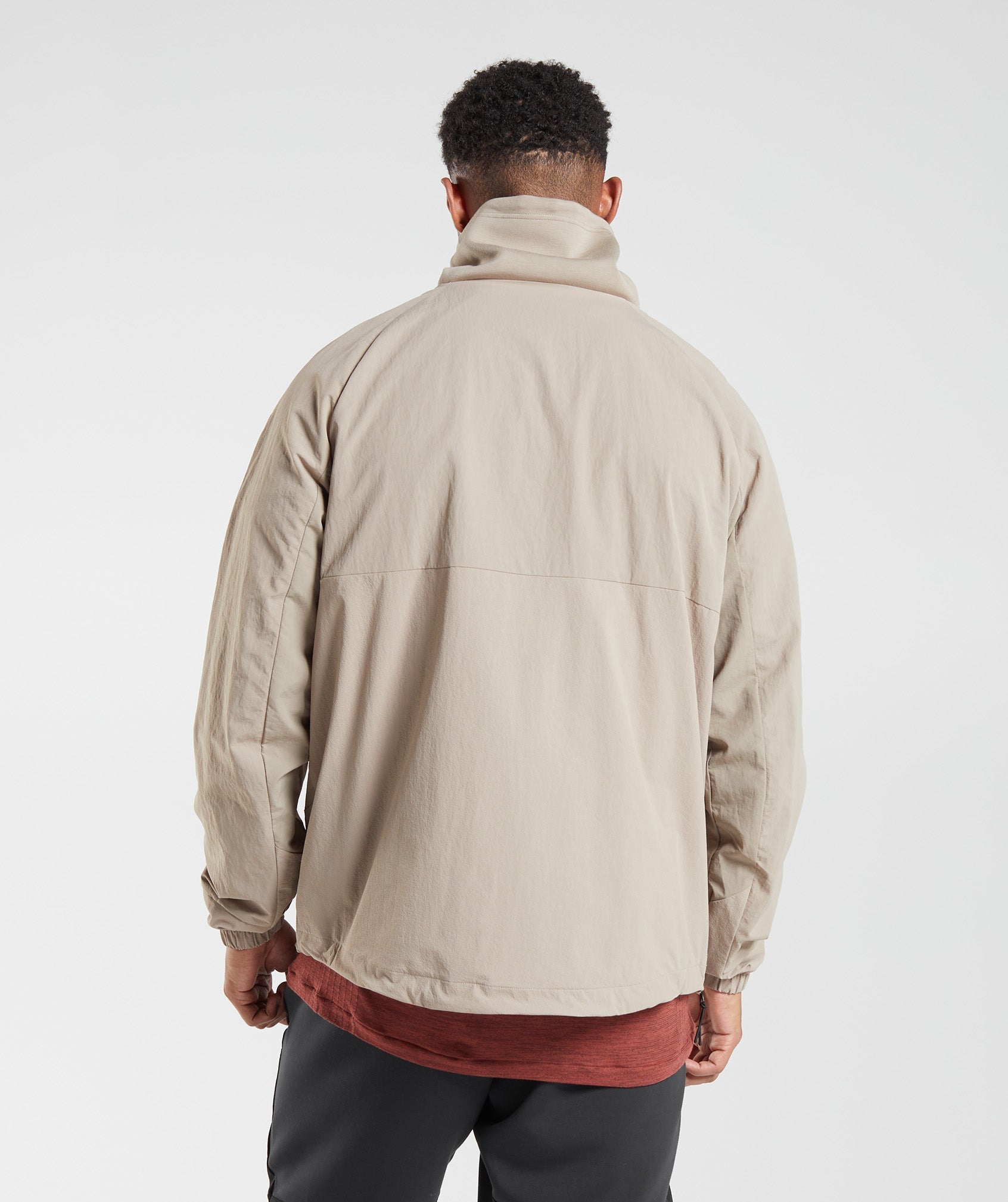 Retake Anorak in Cement Brown