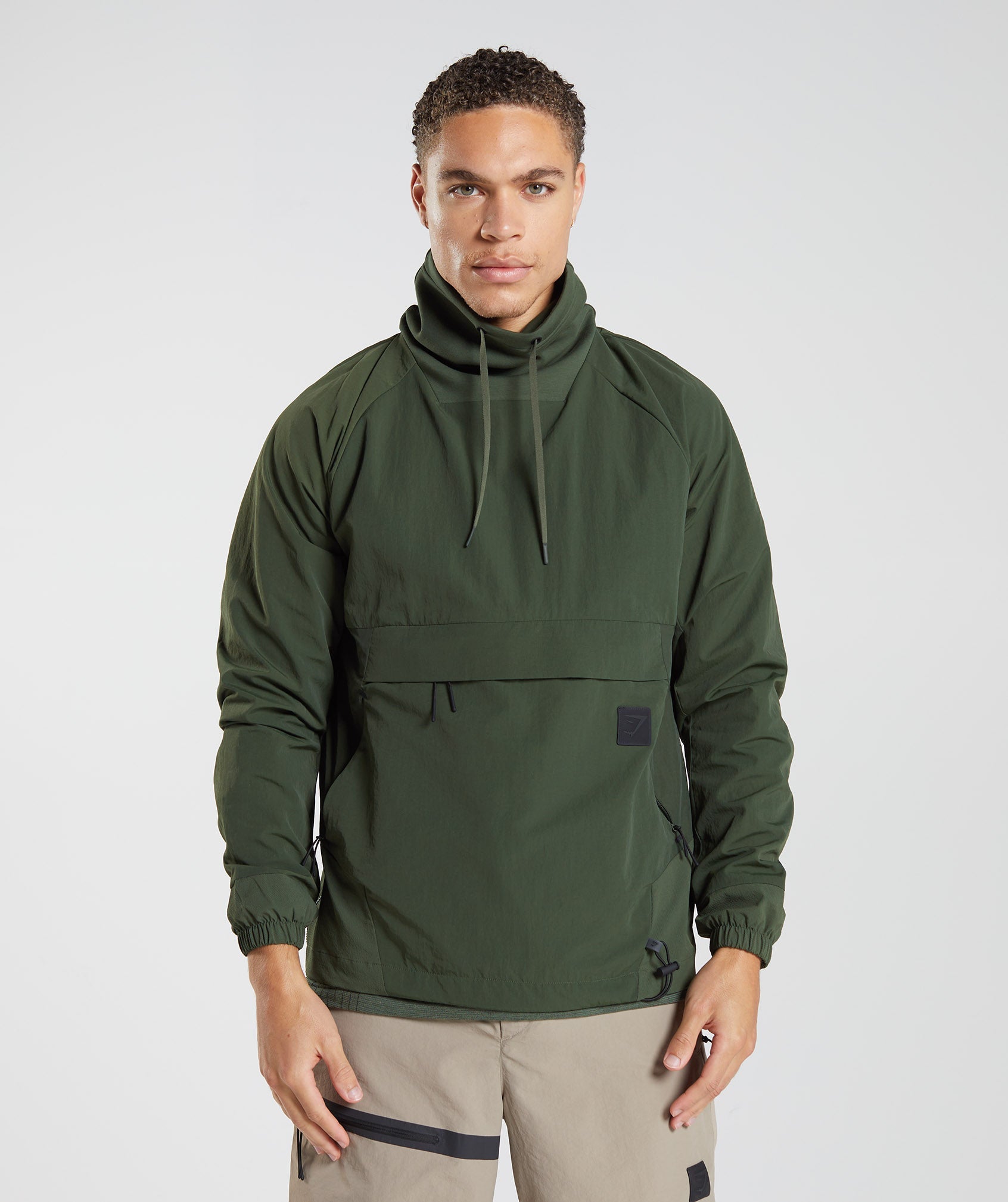 Retake Anorak in Moss Olive