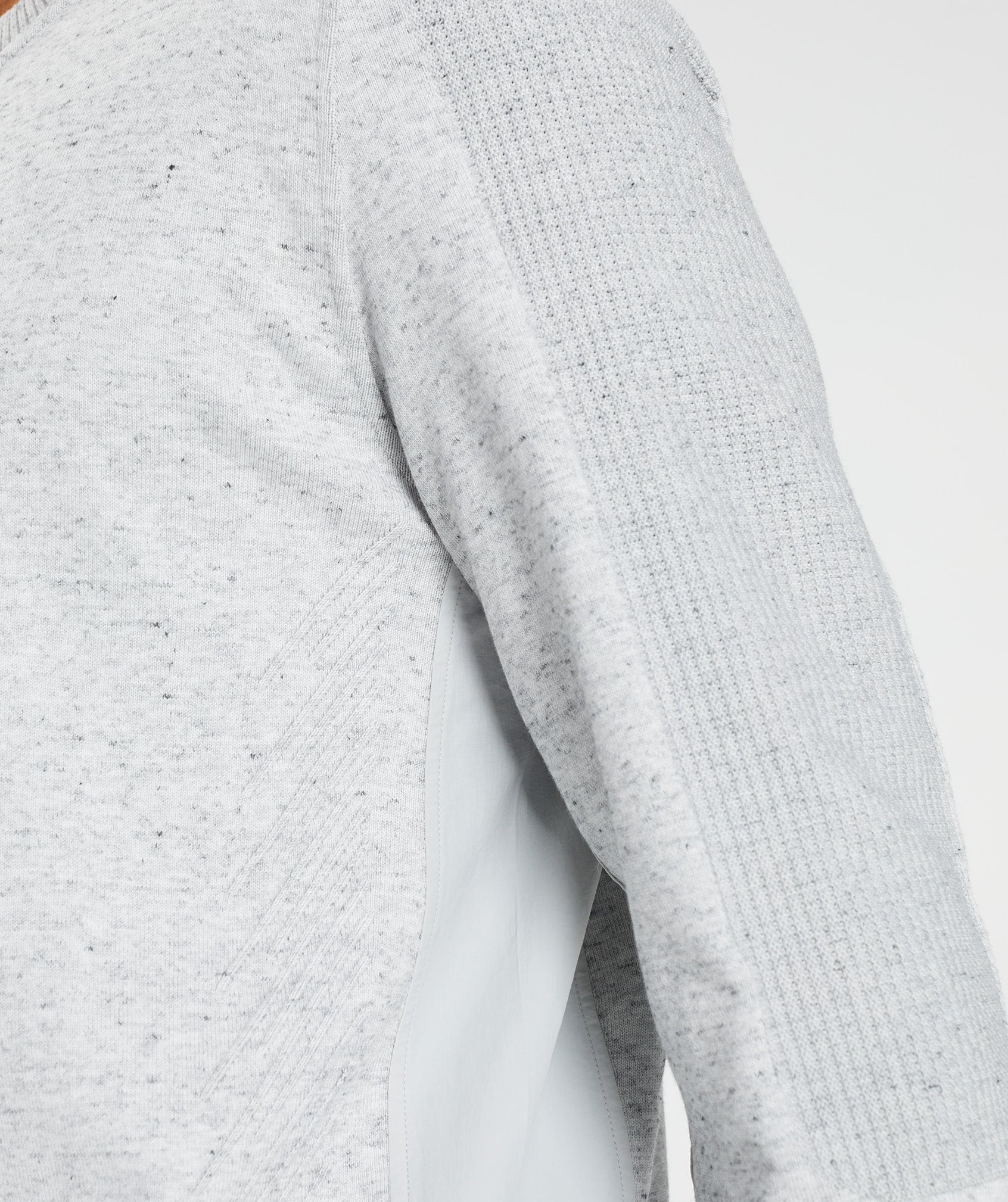 Gymshark Retake Crew - Light Grey Marl | Gymshark