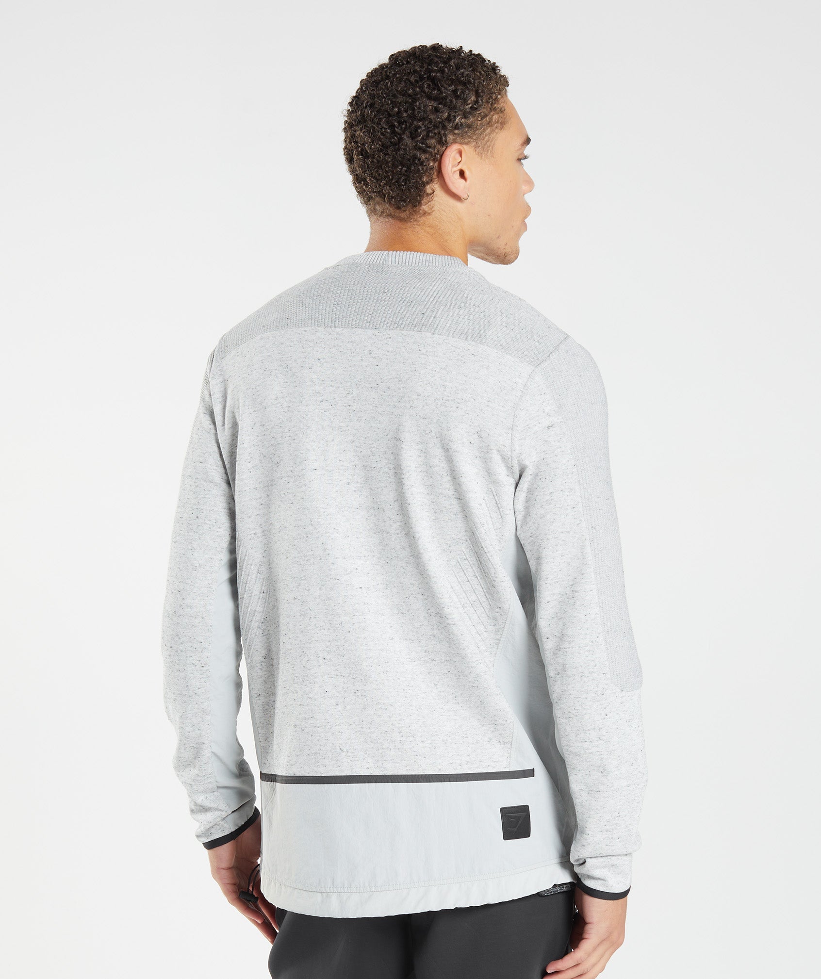 Retake Crew in Light Grey Marl