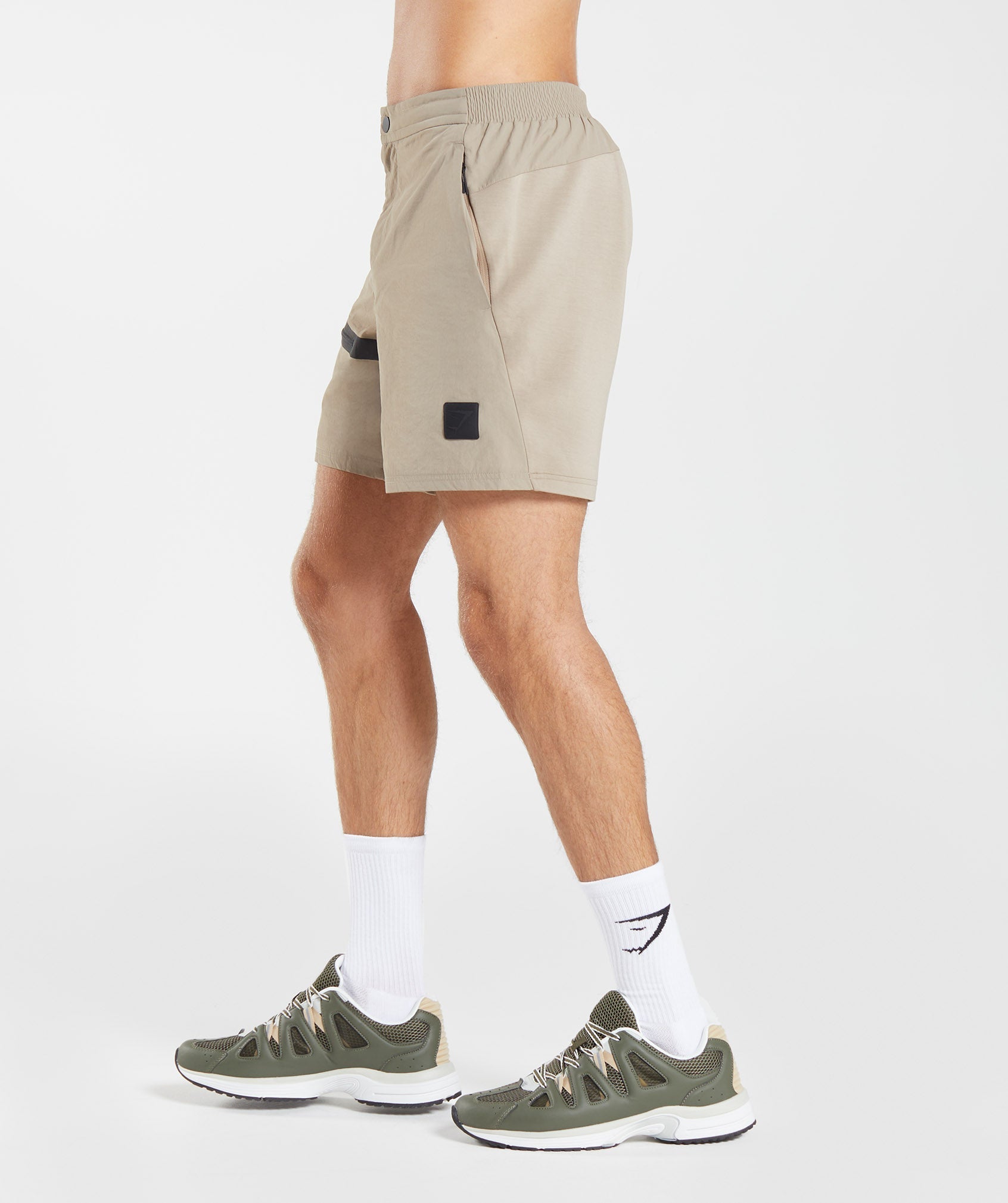 Retake Woven 7" Shorts in Cement Brown