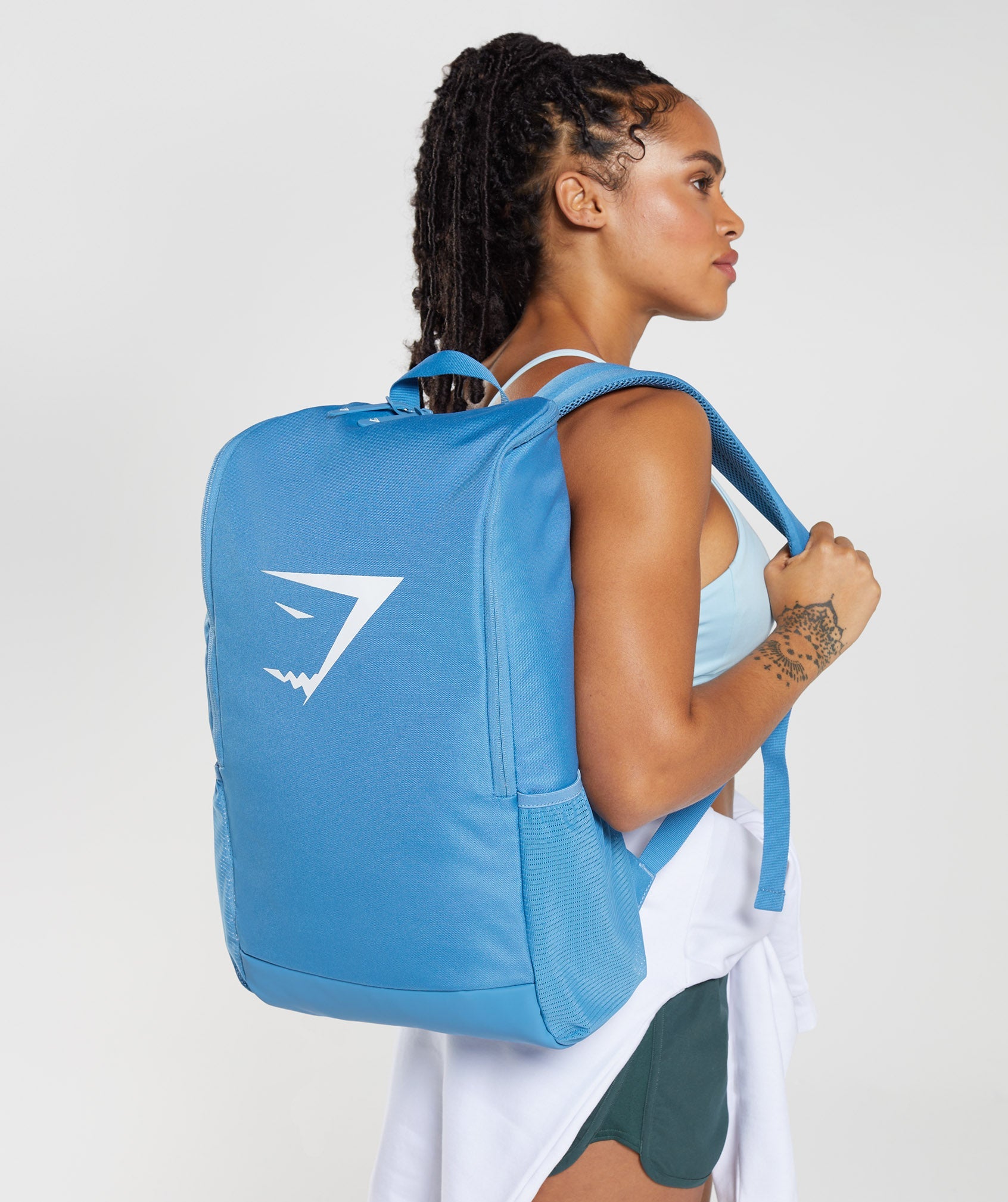 Gymshark Bold Barrel Bag - Coastal Blue